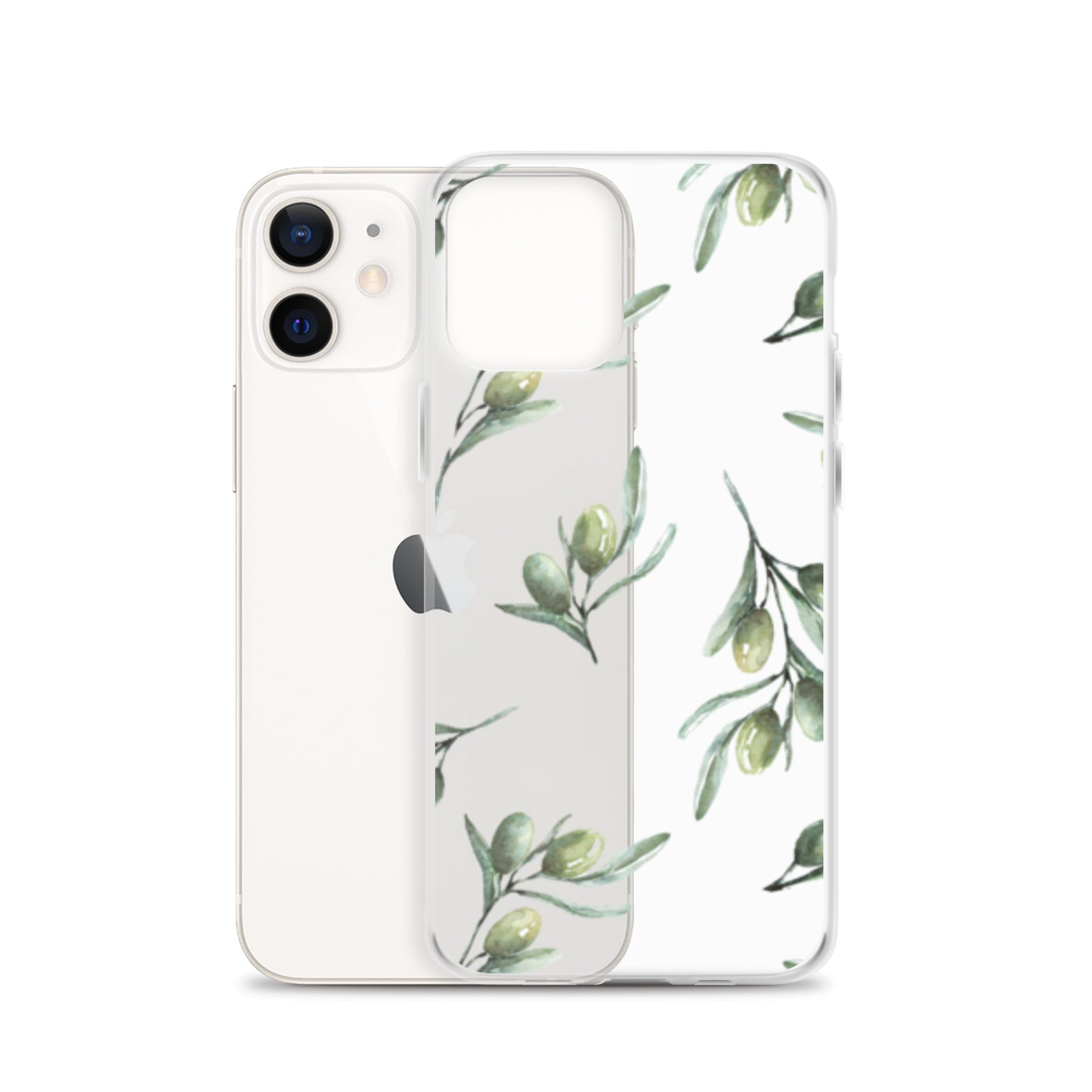 Clear Case for iPhone® Olive Branch