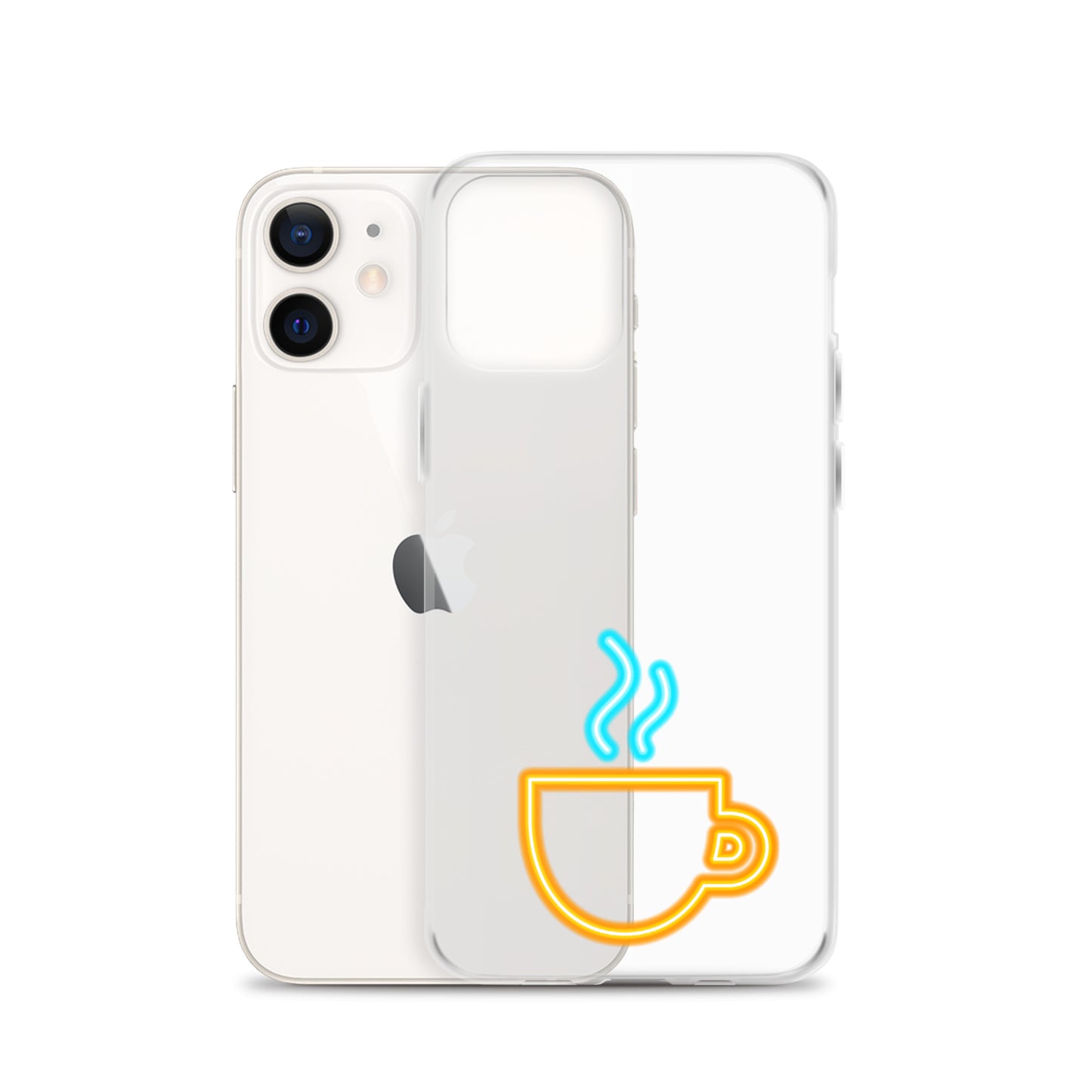 Clear Case for iPhone® Neon Coffee