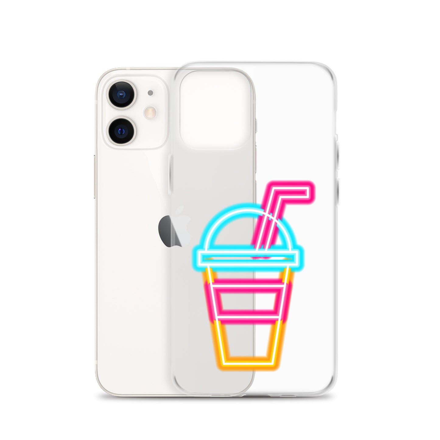 Clear Case for iPhone® Neon Drink