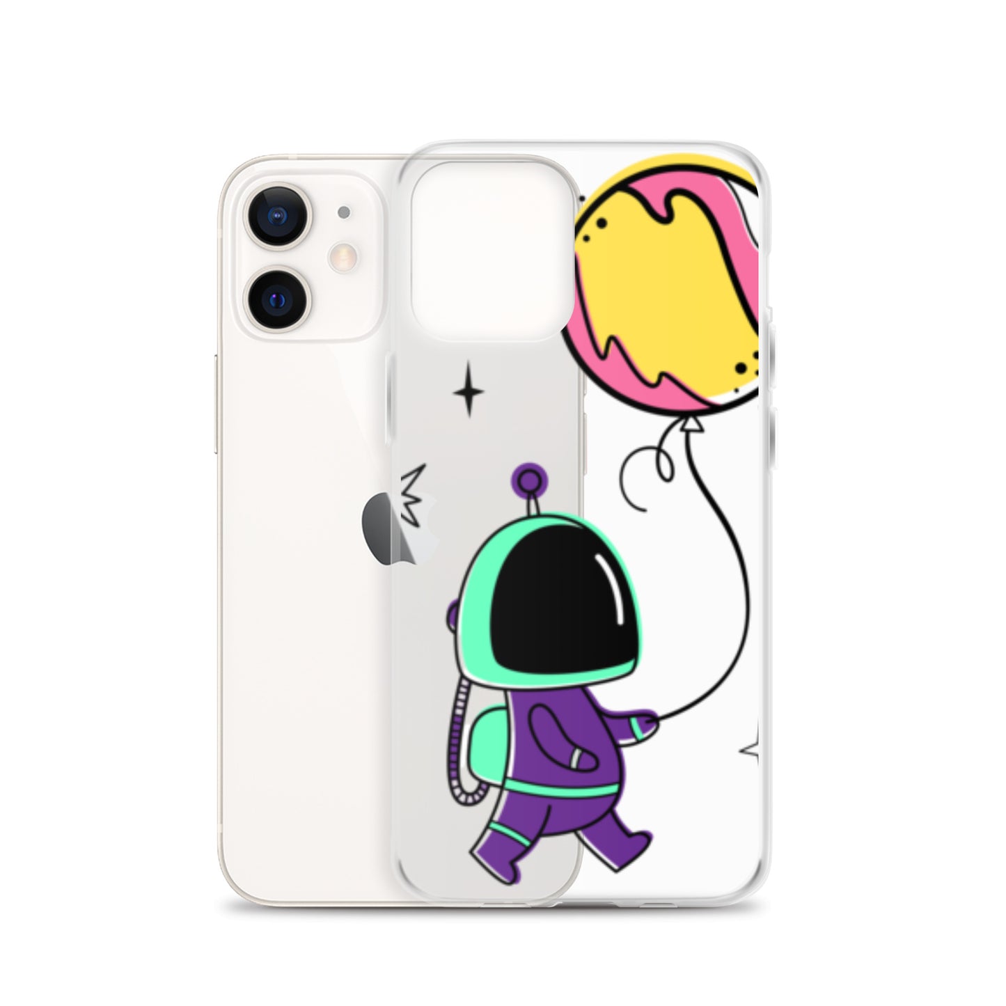 Clear Case for iPhone® Astronaut