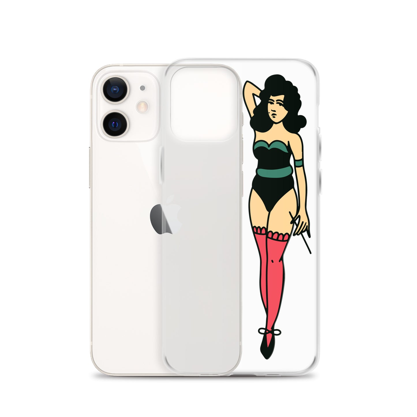 Clear Case for iPhone® Tattoo Lady