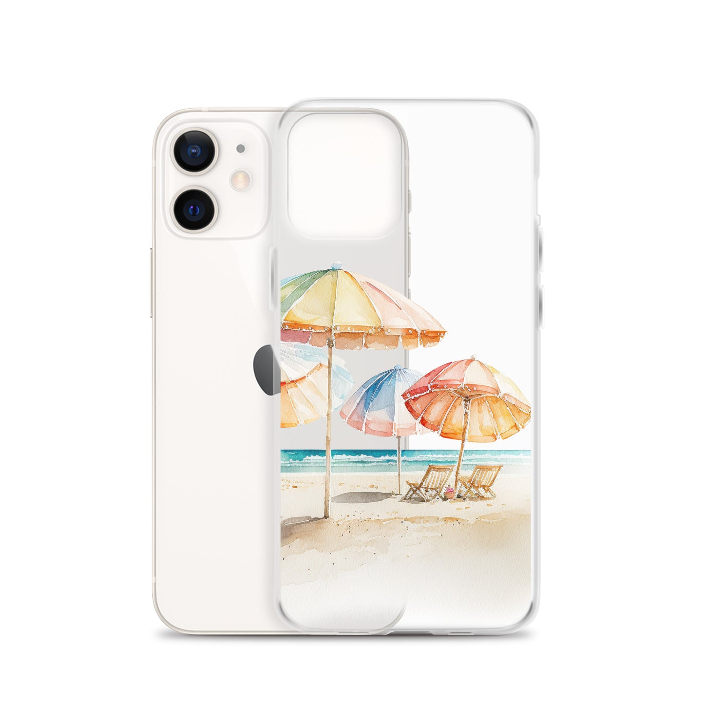 Clear Case for iPhone® Beach Umbrellas