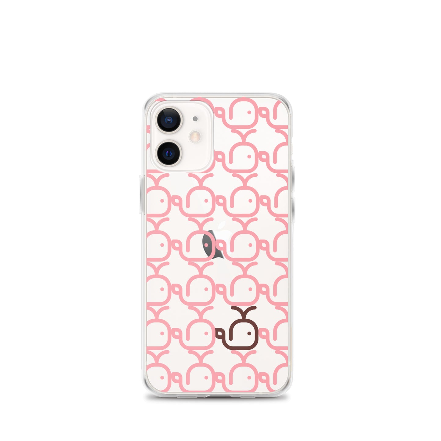 Clear Case for iPhone® Whales Pink