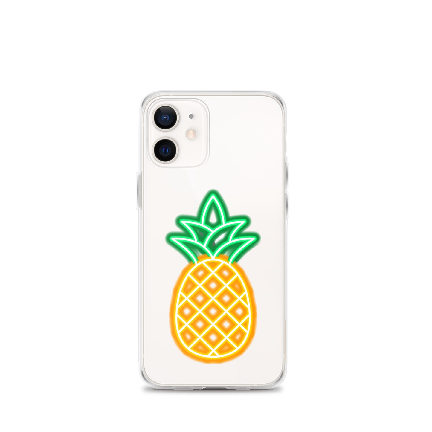 Clear Case for iPhone® Neon Pineapple