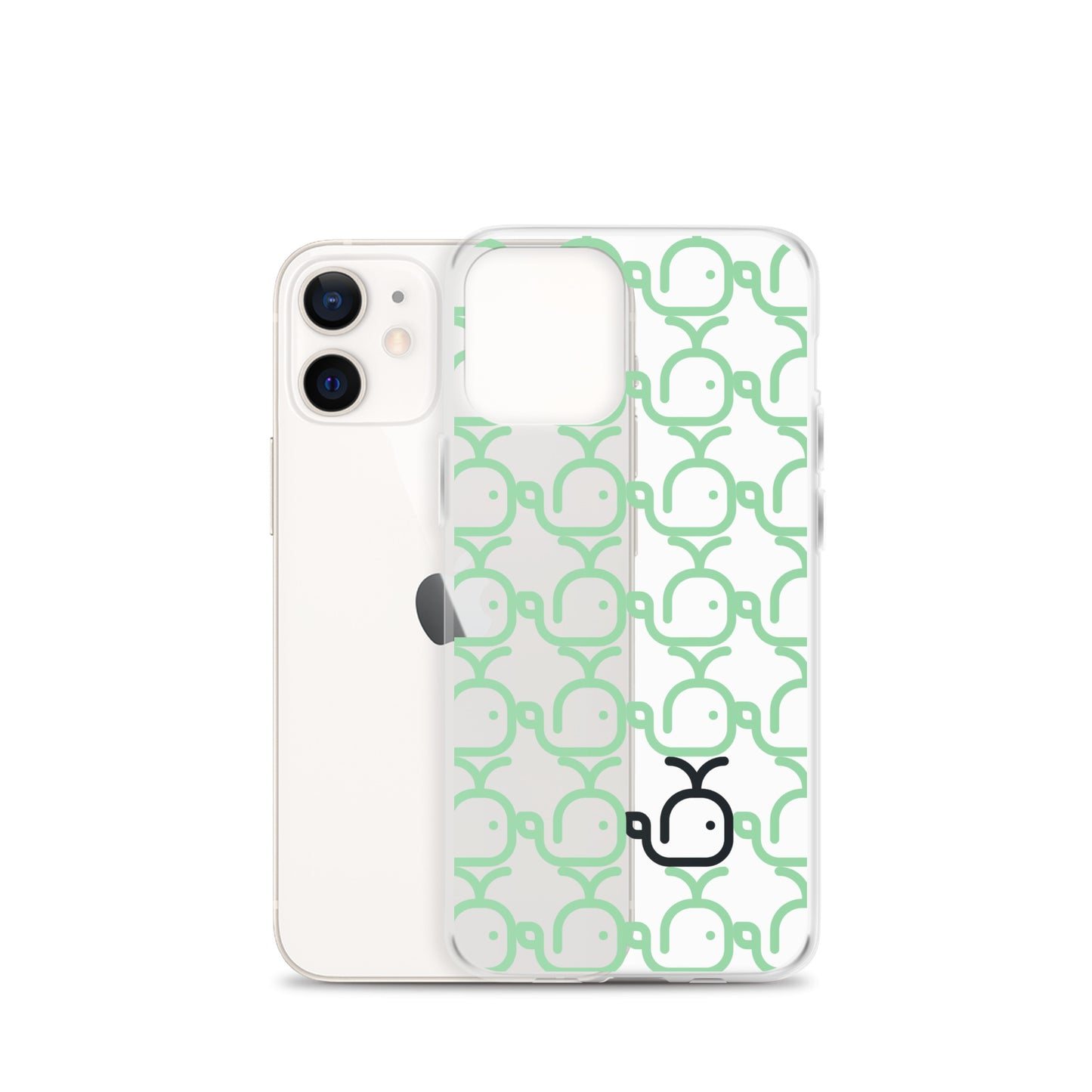 Clear Case for iPhone® Whales Green