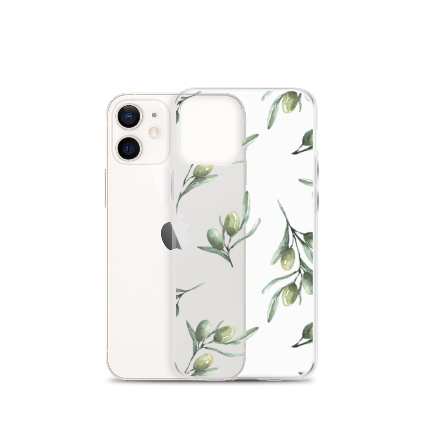 Clear Case for iPhone® Olive Branch