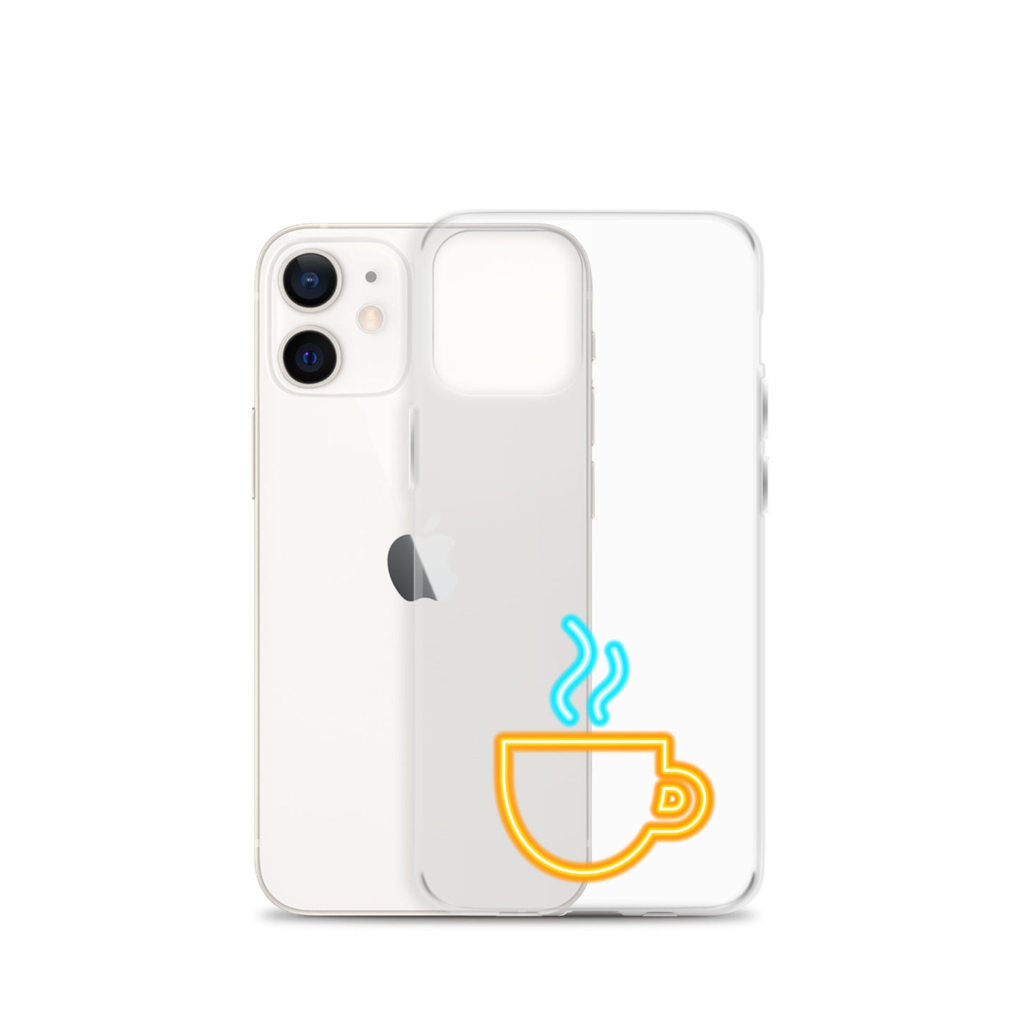 Clear Case for iPhone® Neon Coffee