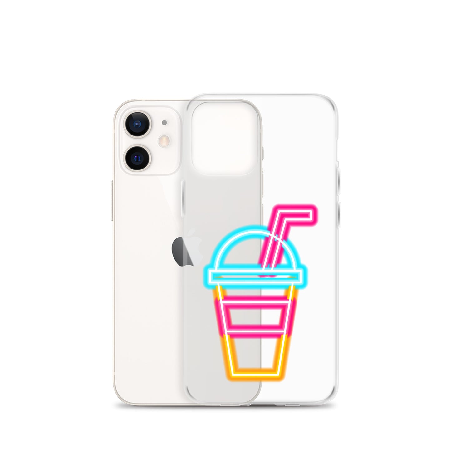 Clear Case for iPhone® Neon Drink