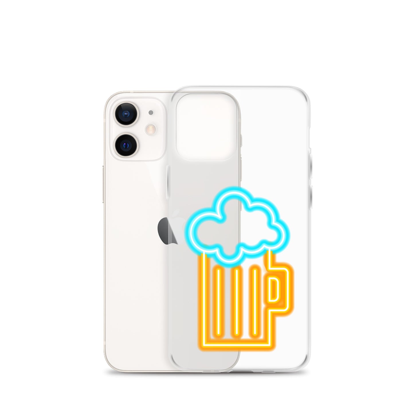 Clear Case for iPhone® Neon Beer