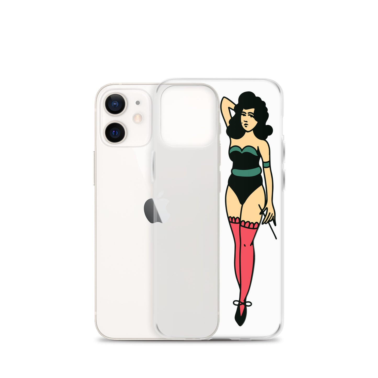 Clear Case for iPhone® Tattoo Lady