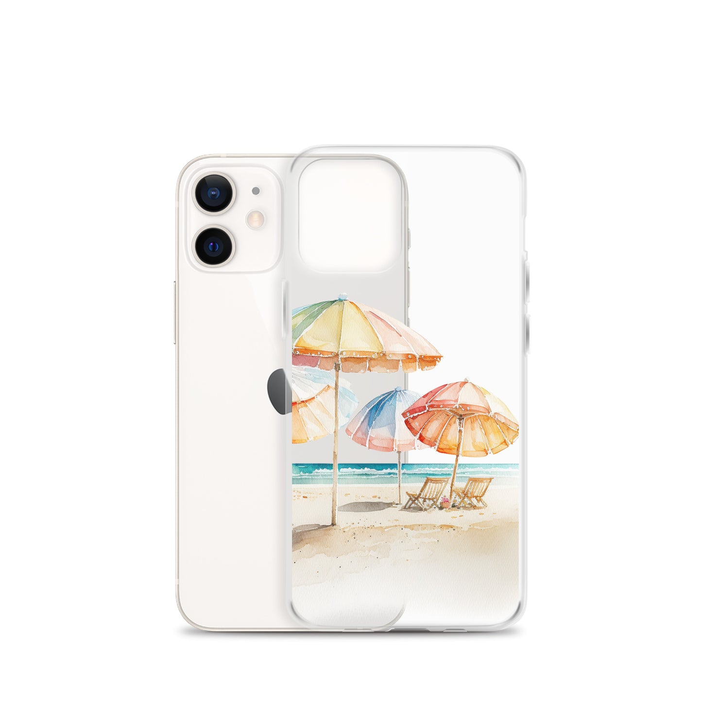 Clear Case for iPhone® Beach Umbrellas