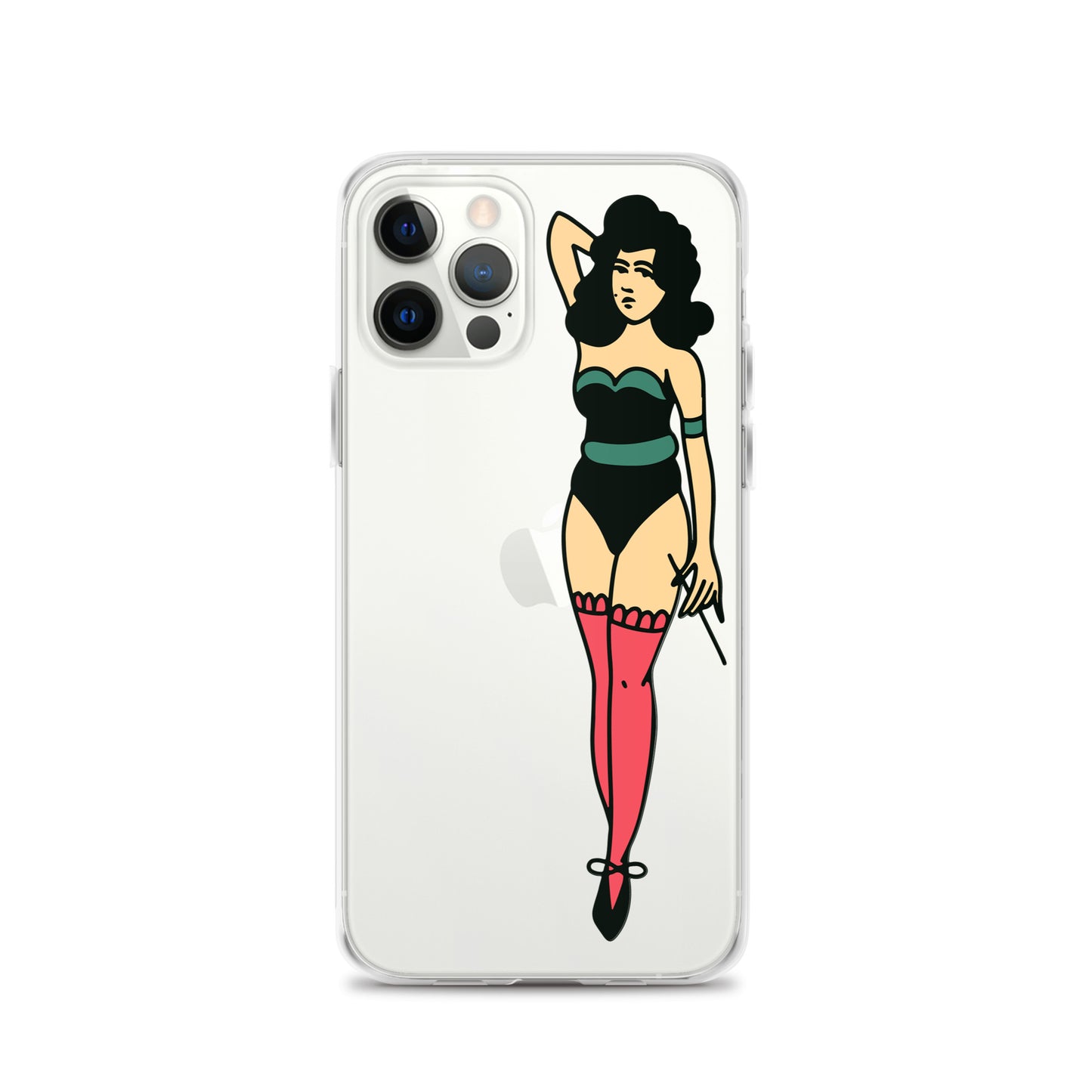 Clear Case for iPhone® Tattoo Lady