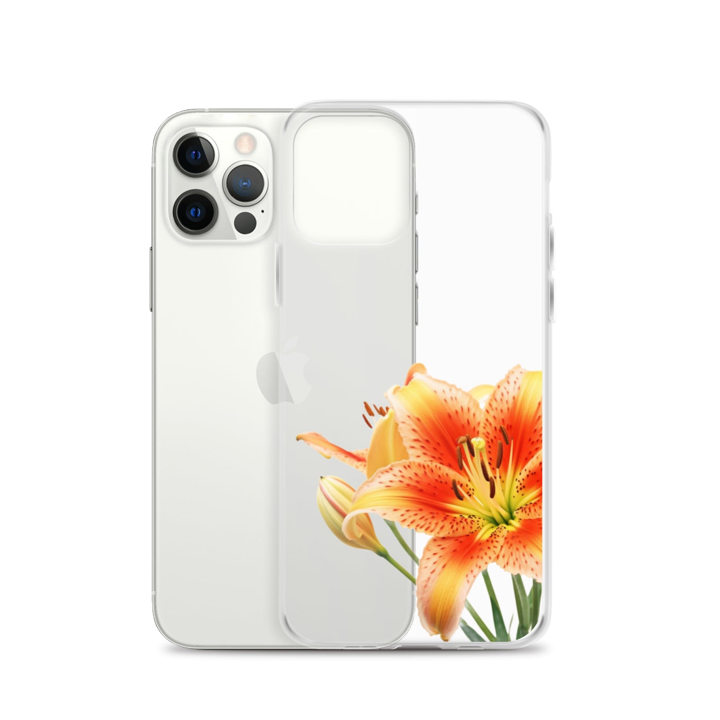 Clear Case for iPhone® Orange Lily