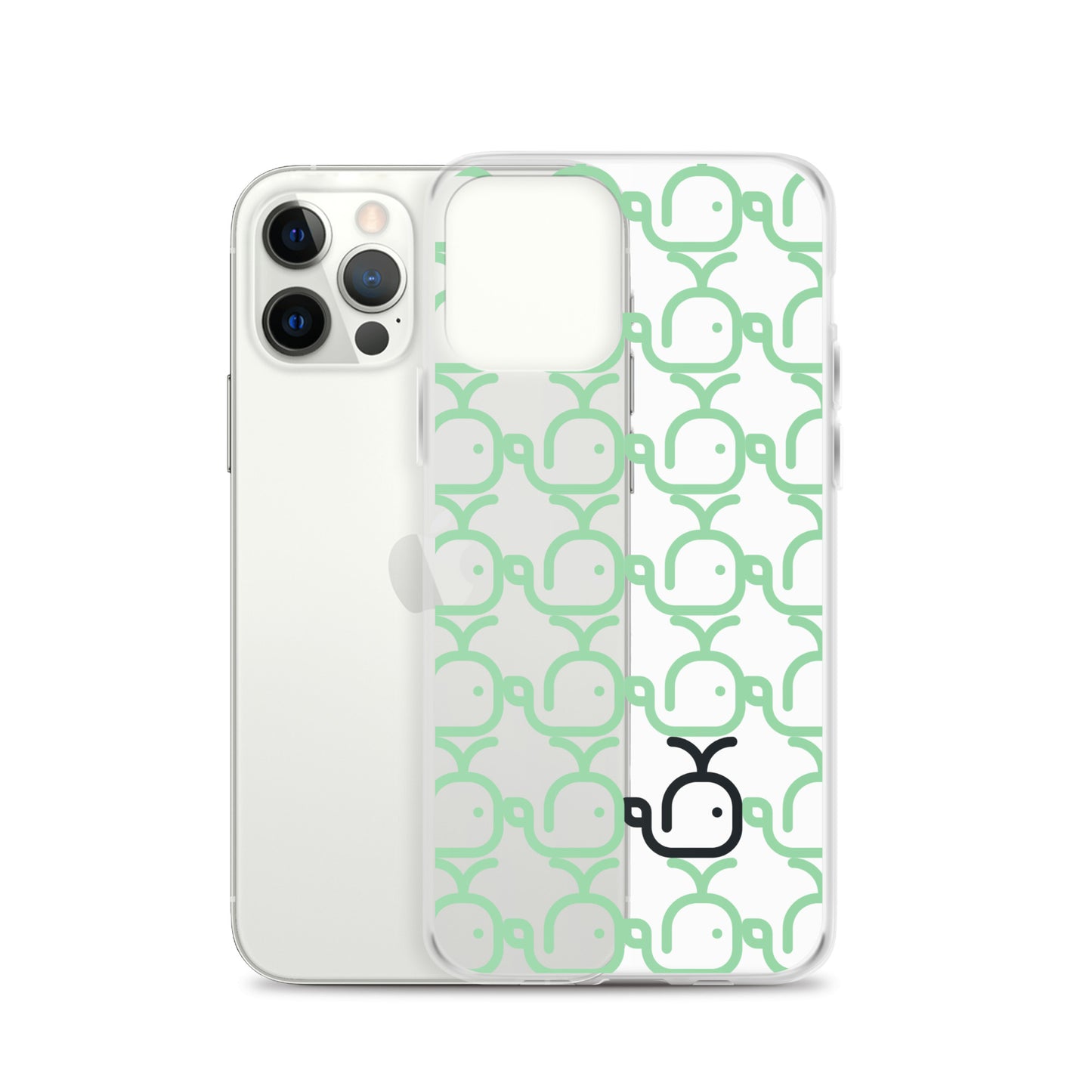 Clear Case for iPhone® Whales Green