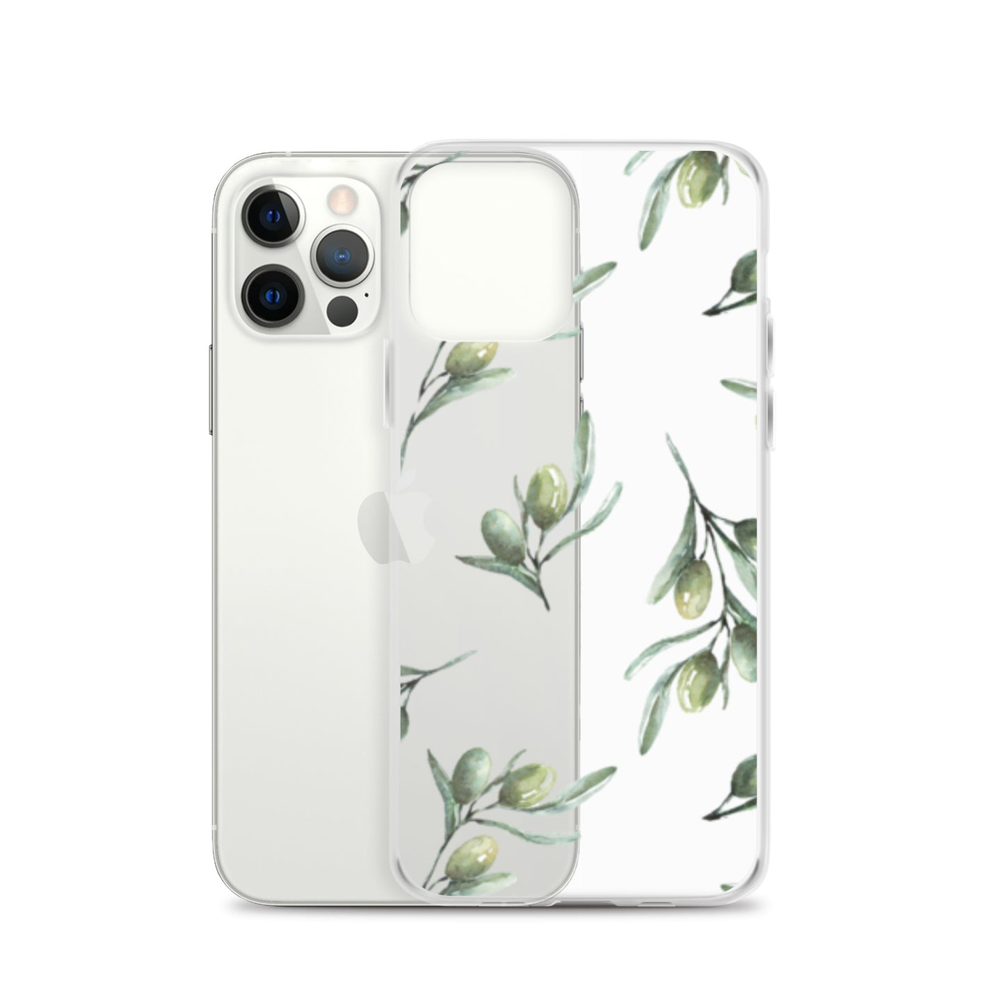 Clear Case for iPhone® Olive Branch