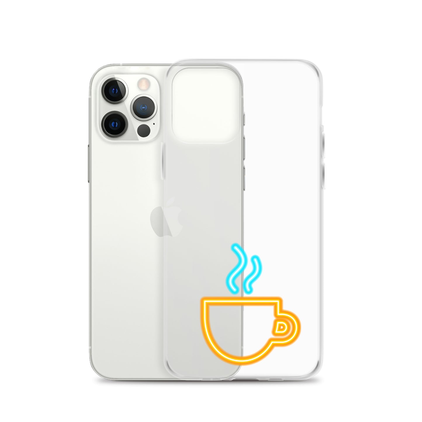 Clear Case for iPhone® Neon Coffee