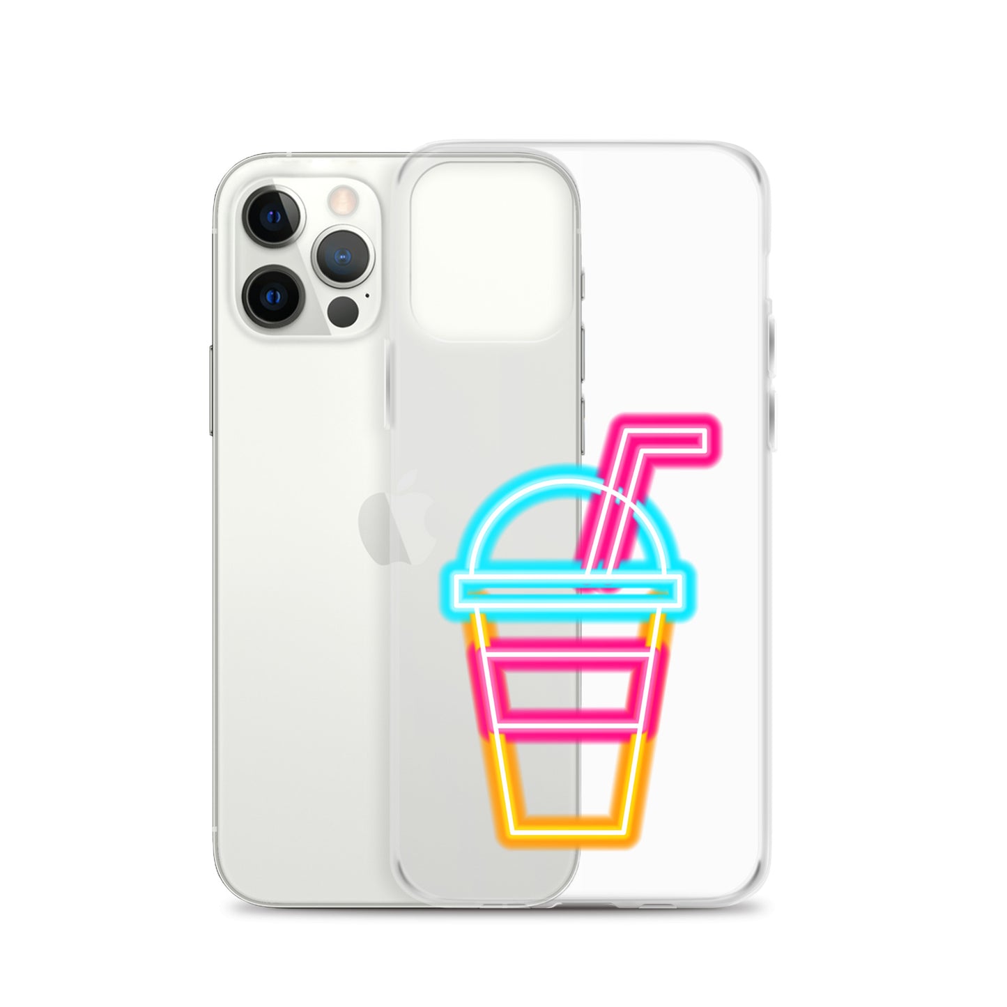 Clear Case for iPhone® Neon Drink