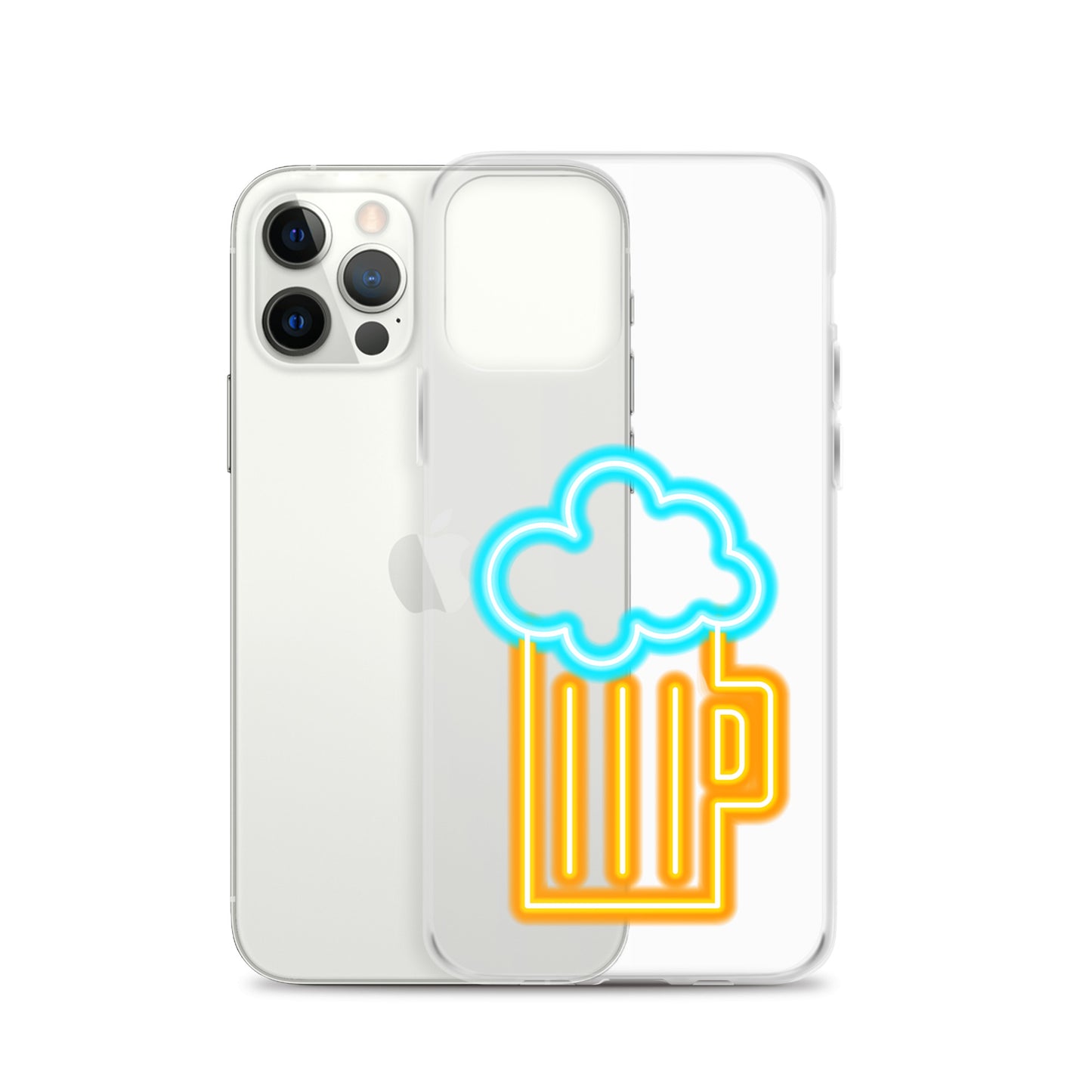 Clear Case for iPhone® Neon Beer