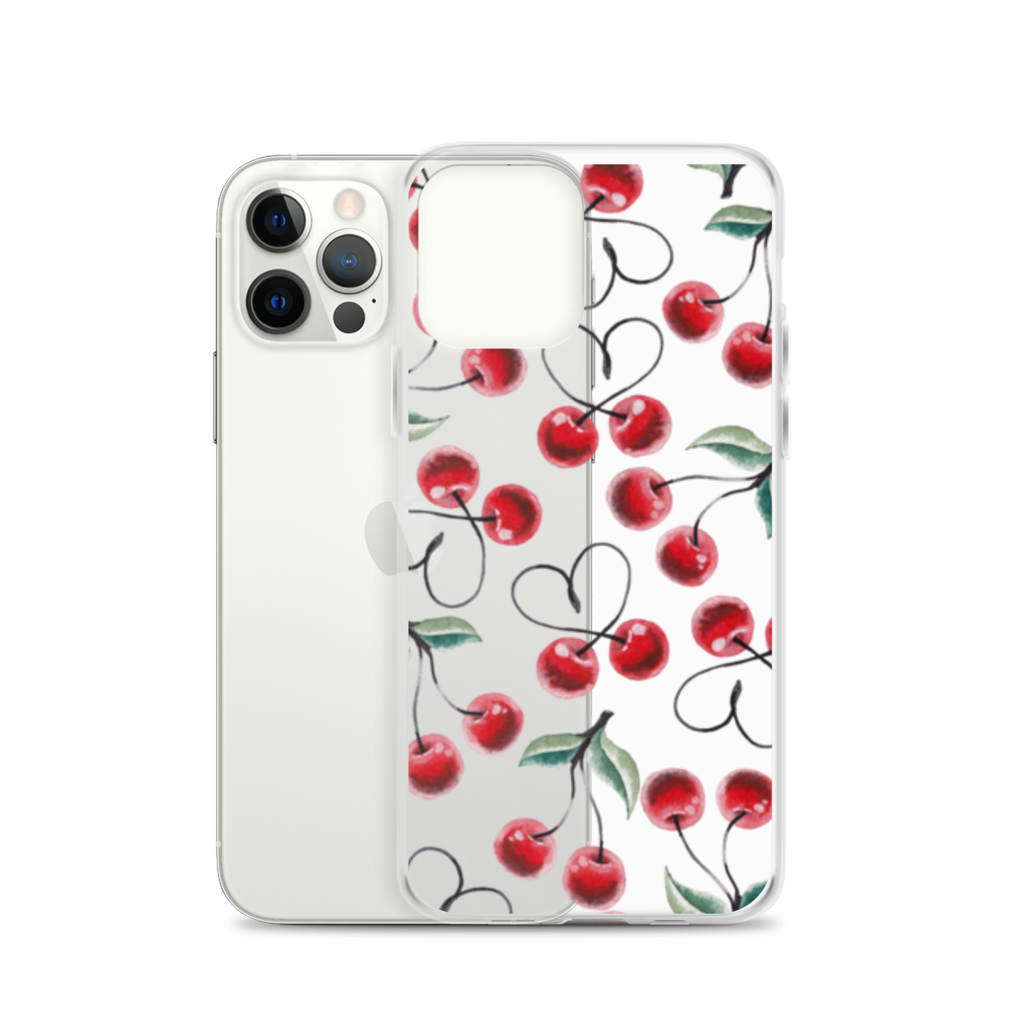 Clear Case for iPhone® Cherry Lots of Love