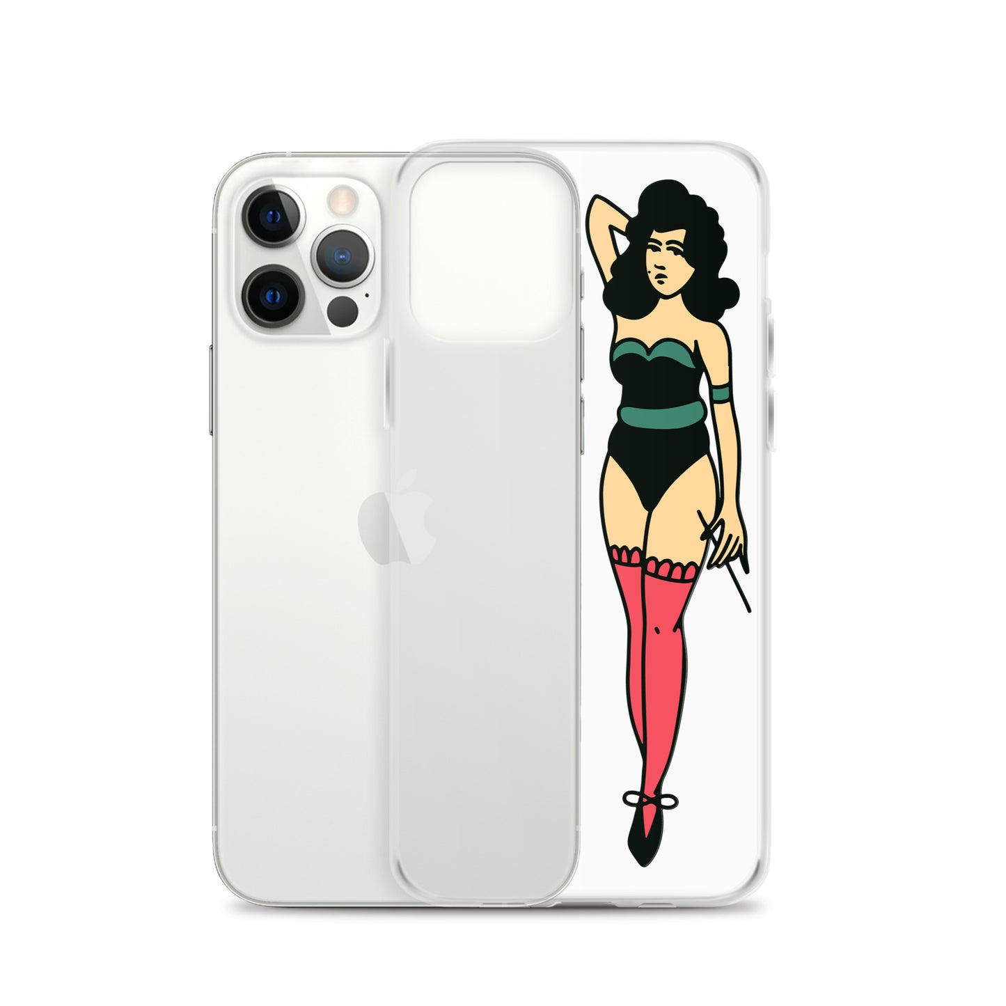 Clear Case for iPhone® Tattoo Lady