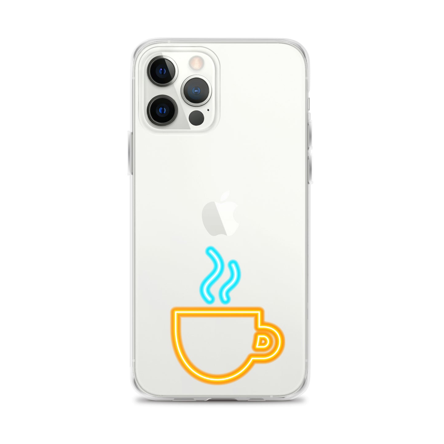 Clear Case for iPhone® Neon Coffee