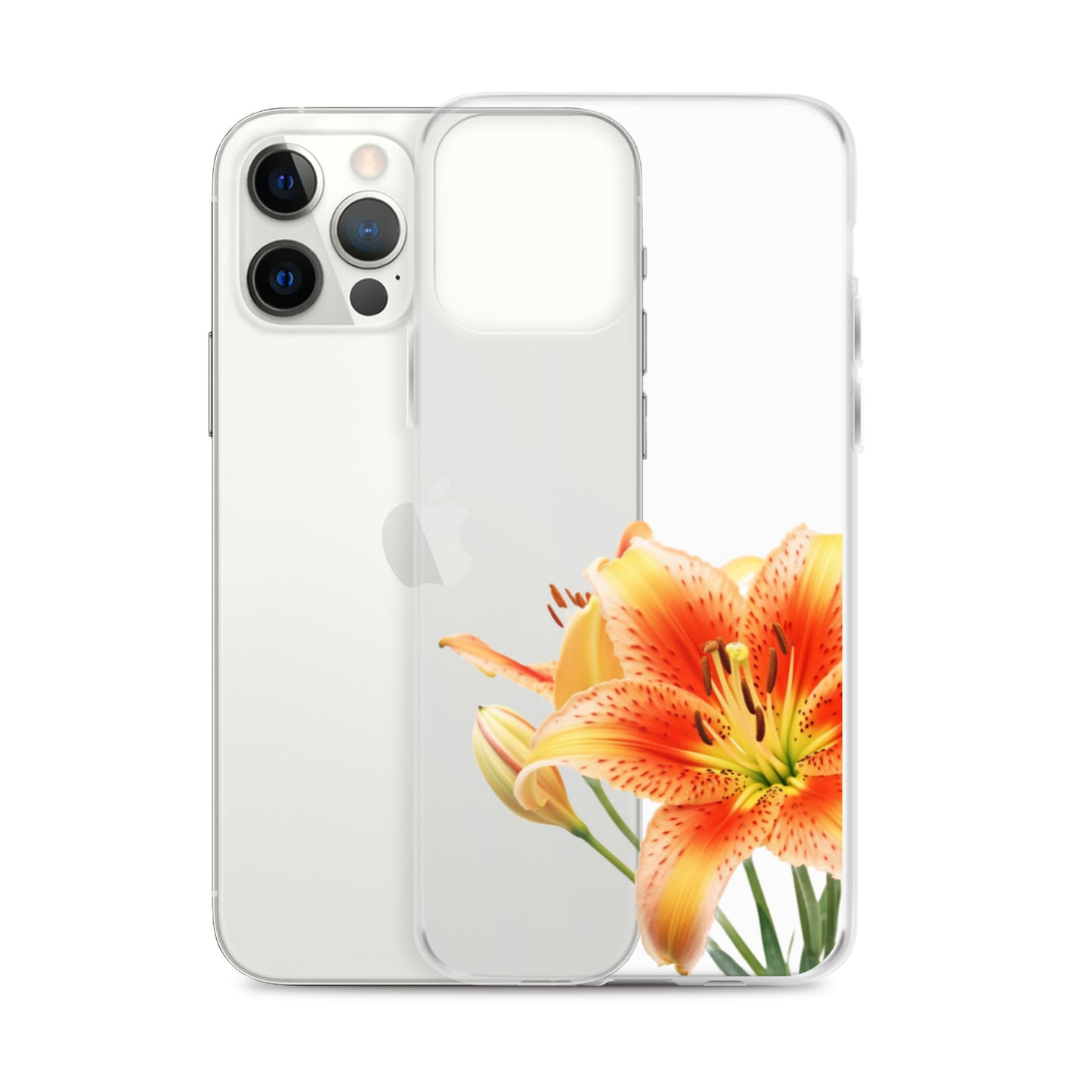 Clear Case for iPhone® Orange Lily