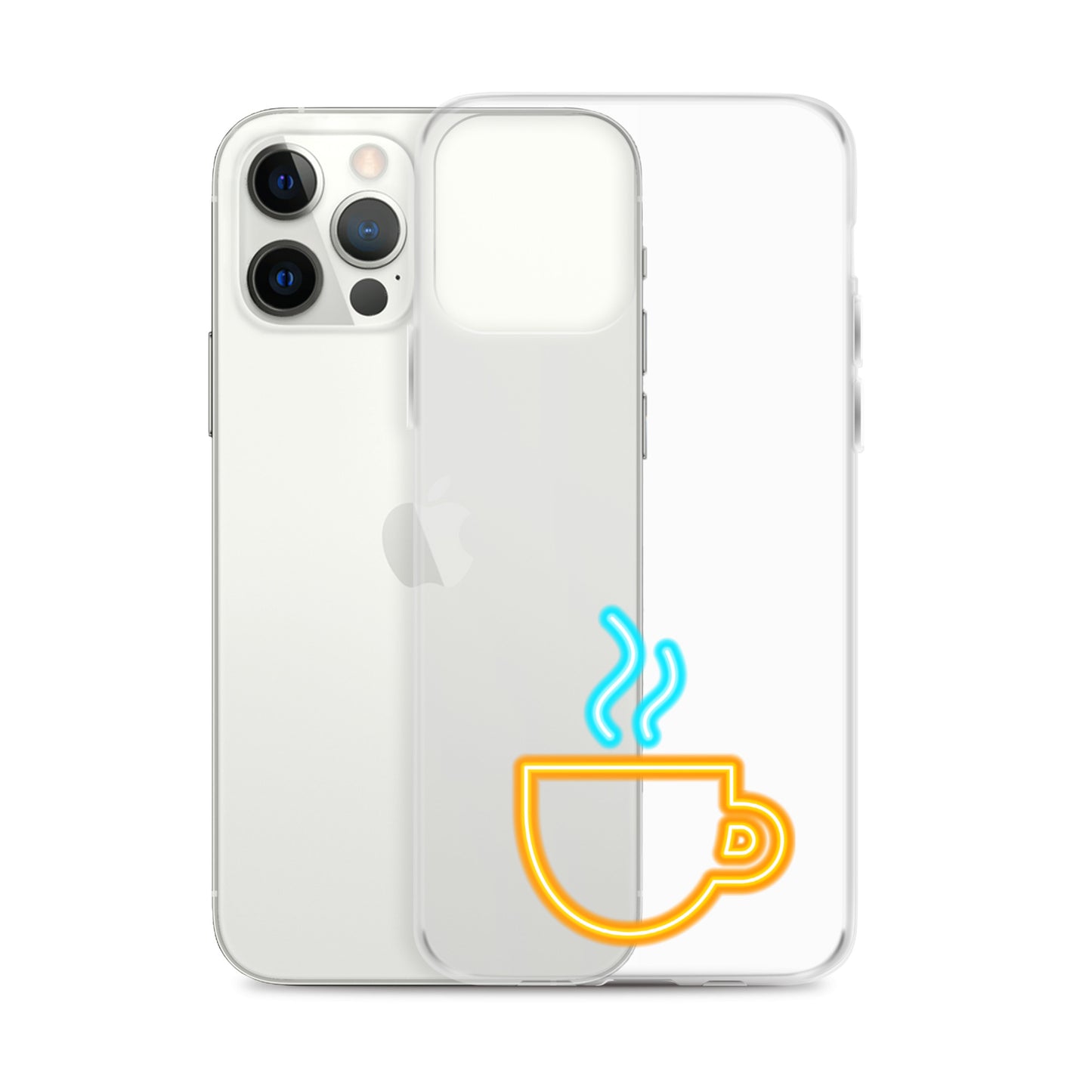 Clear Case for iPhone® Neon Coffee