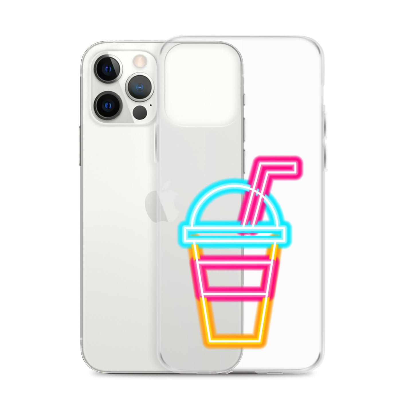 Clear Case for iPhone® Neon Drink