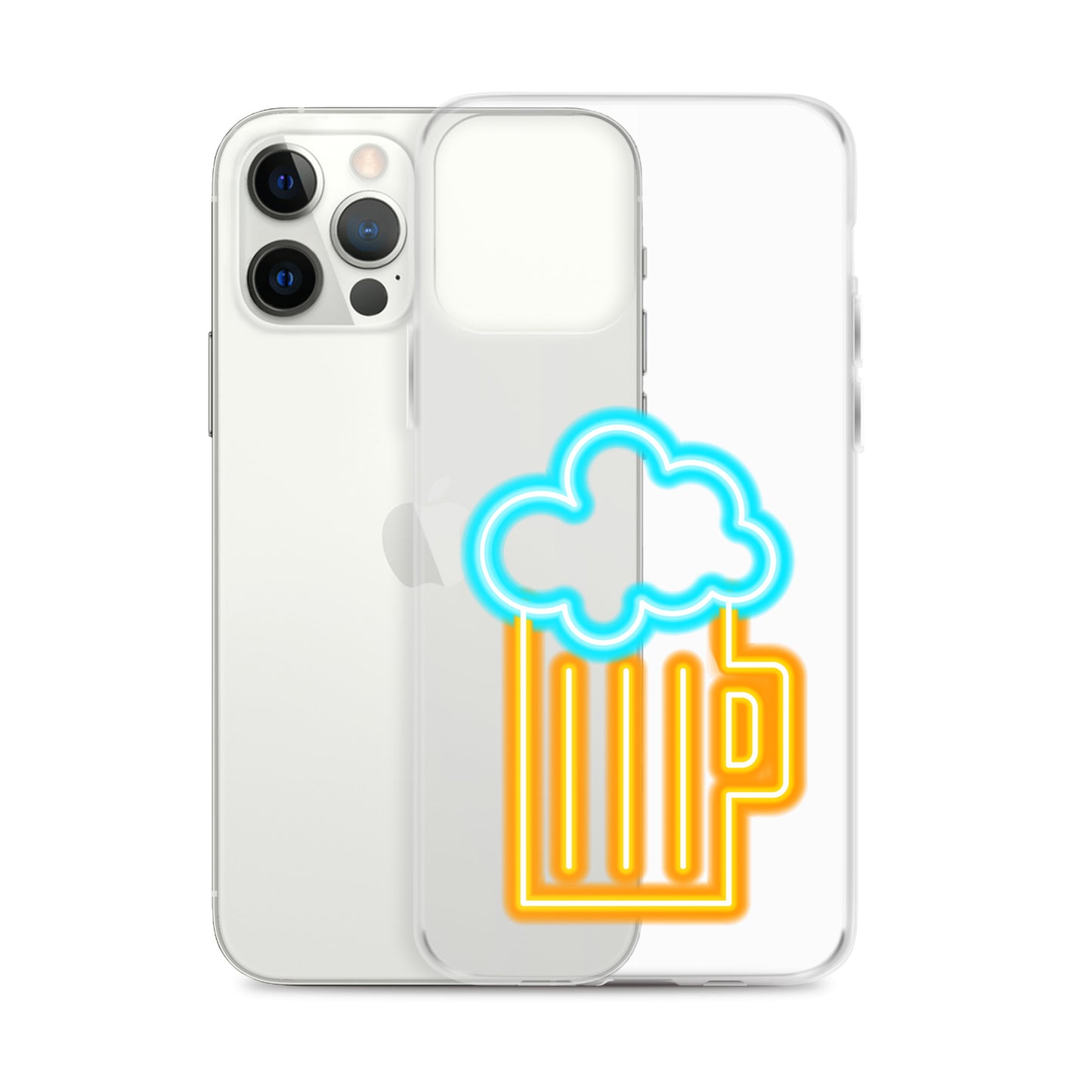 Clear Case for iPhone® Neon Beer