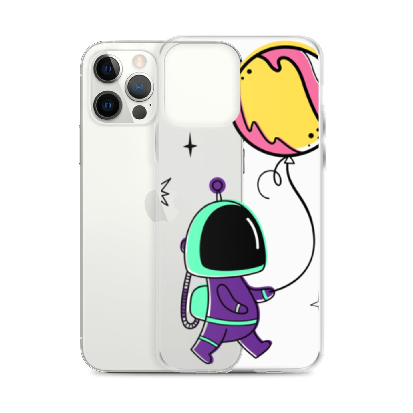 Clear Case for iPhone® Astronaut