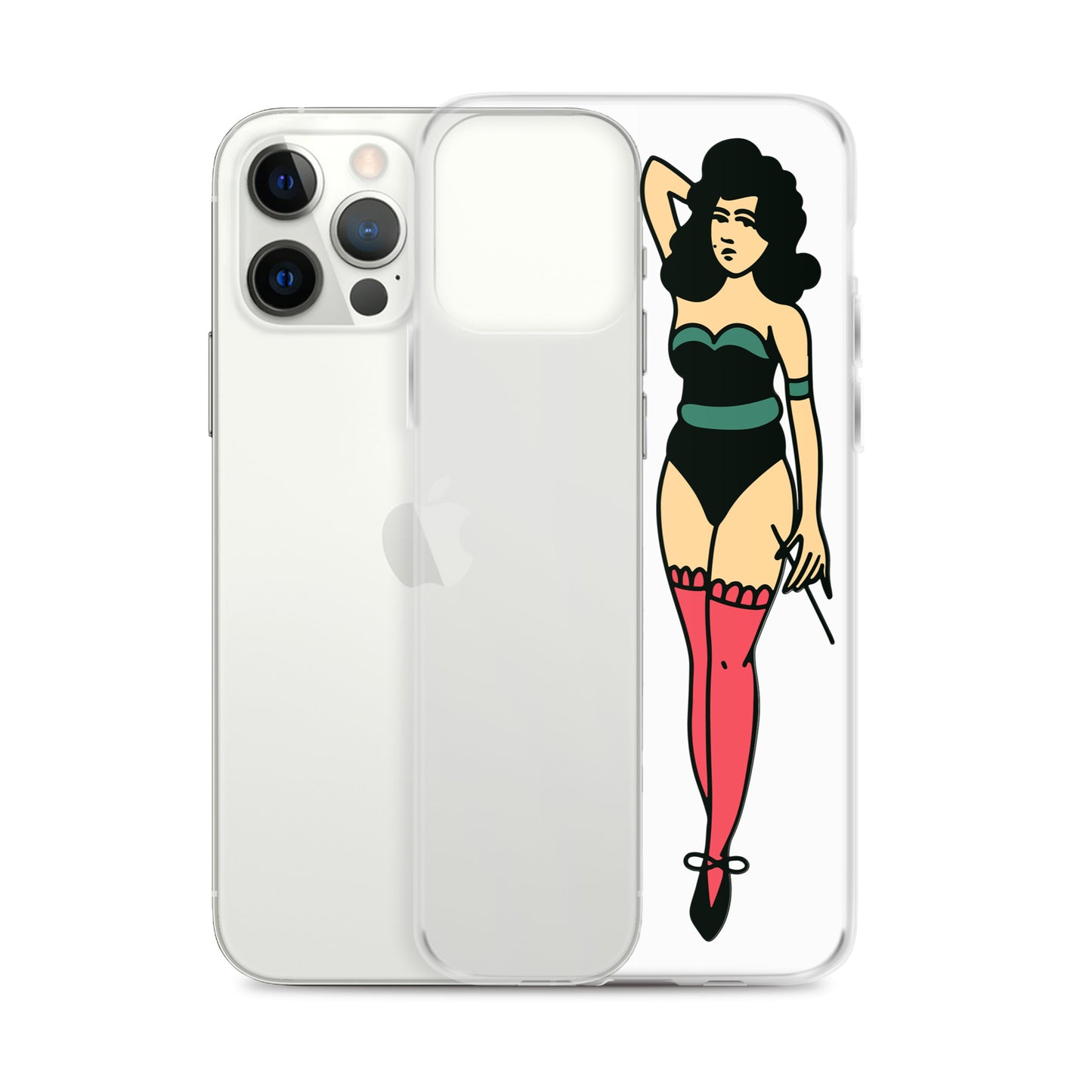 Clear Case for iPhone® Tattoo Lady