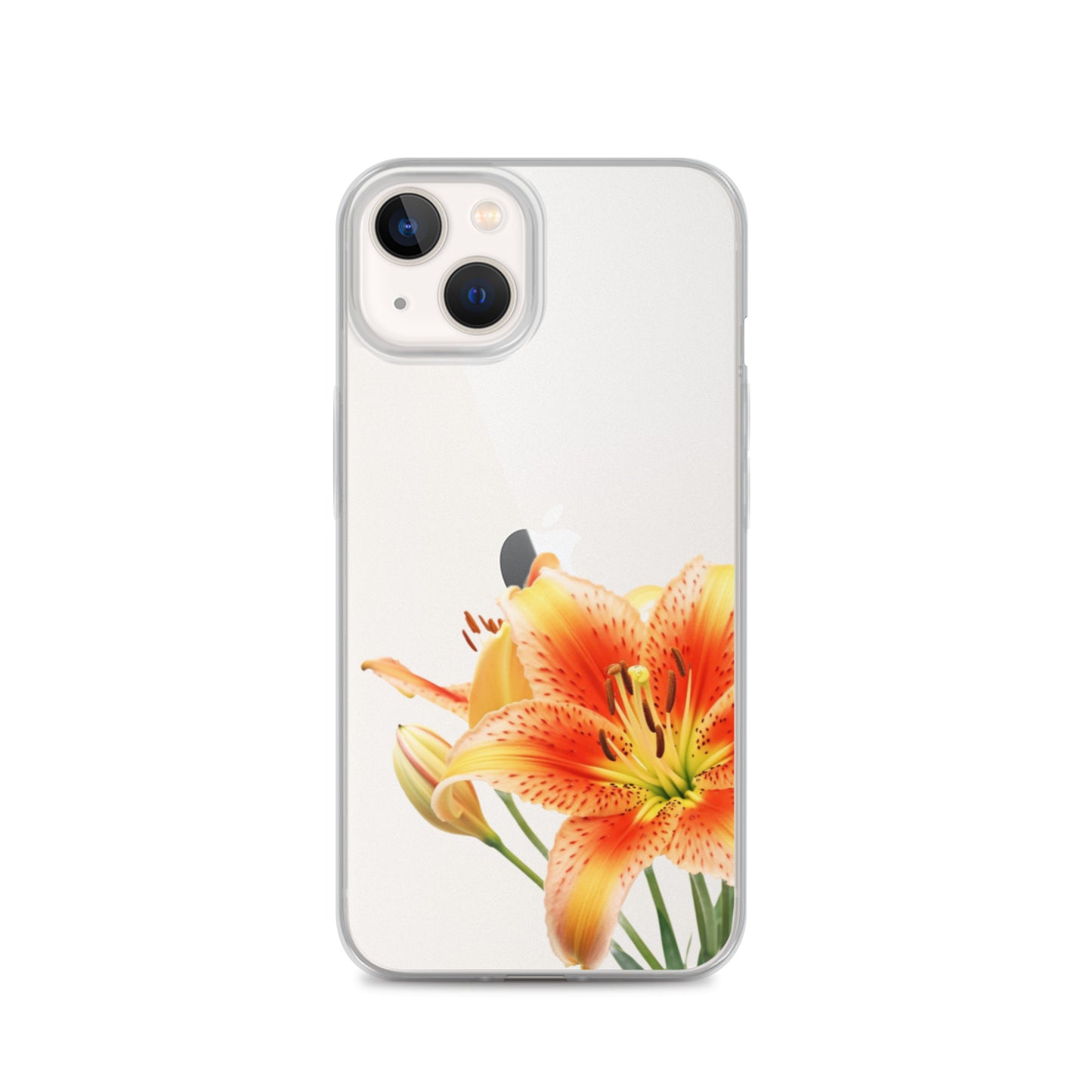 Clear Case for iPhone® Orange Lily