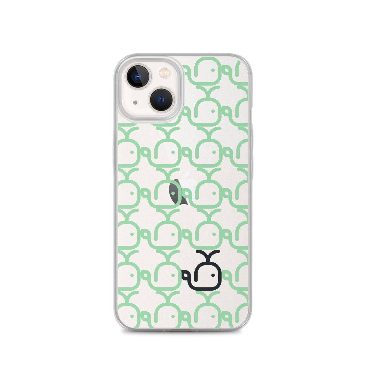 Clear Case for iPhone® Whales Green