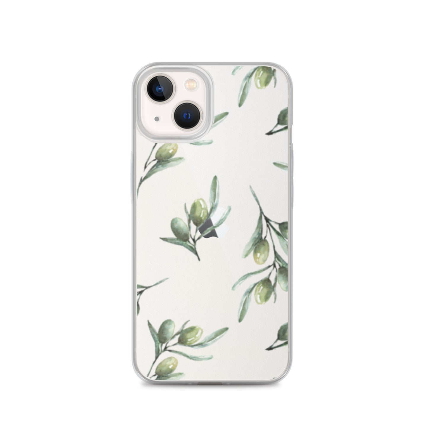 Clear Case for iPhone® Olive Branch