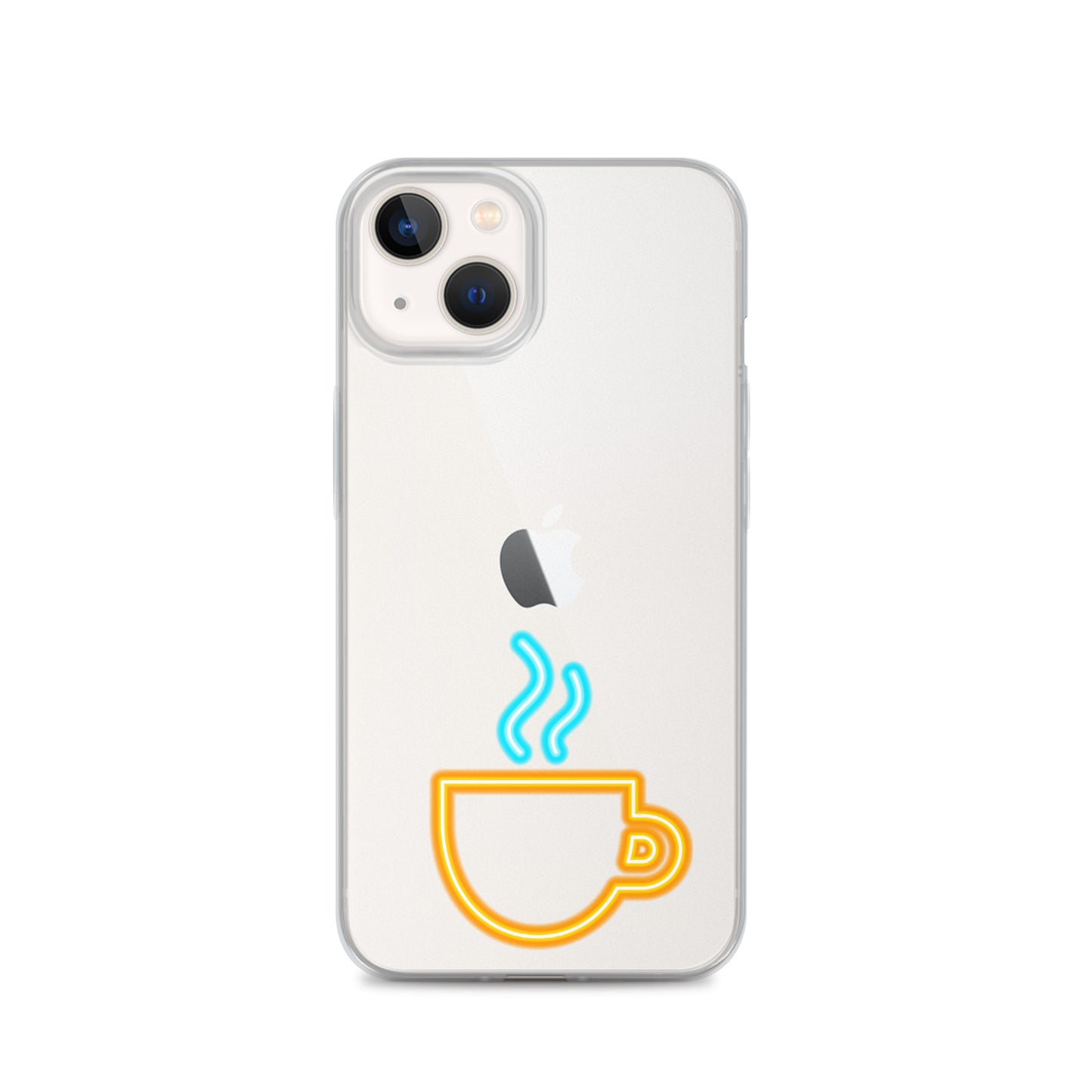 Clear Case for iPhone® Neon Coffee