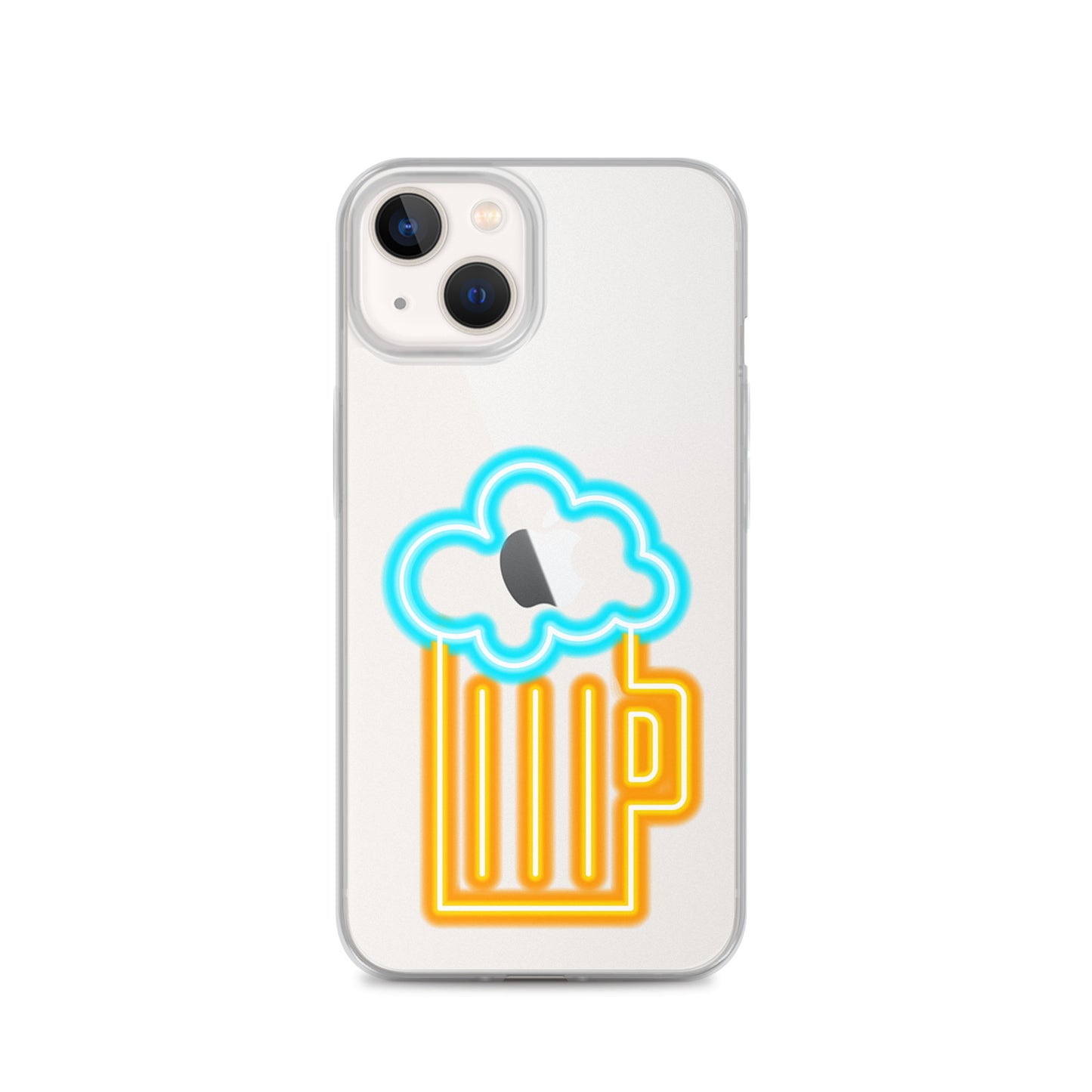 Clear Case for iPhone® Neon Beer