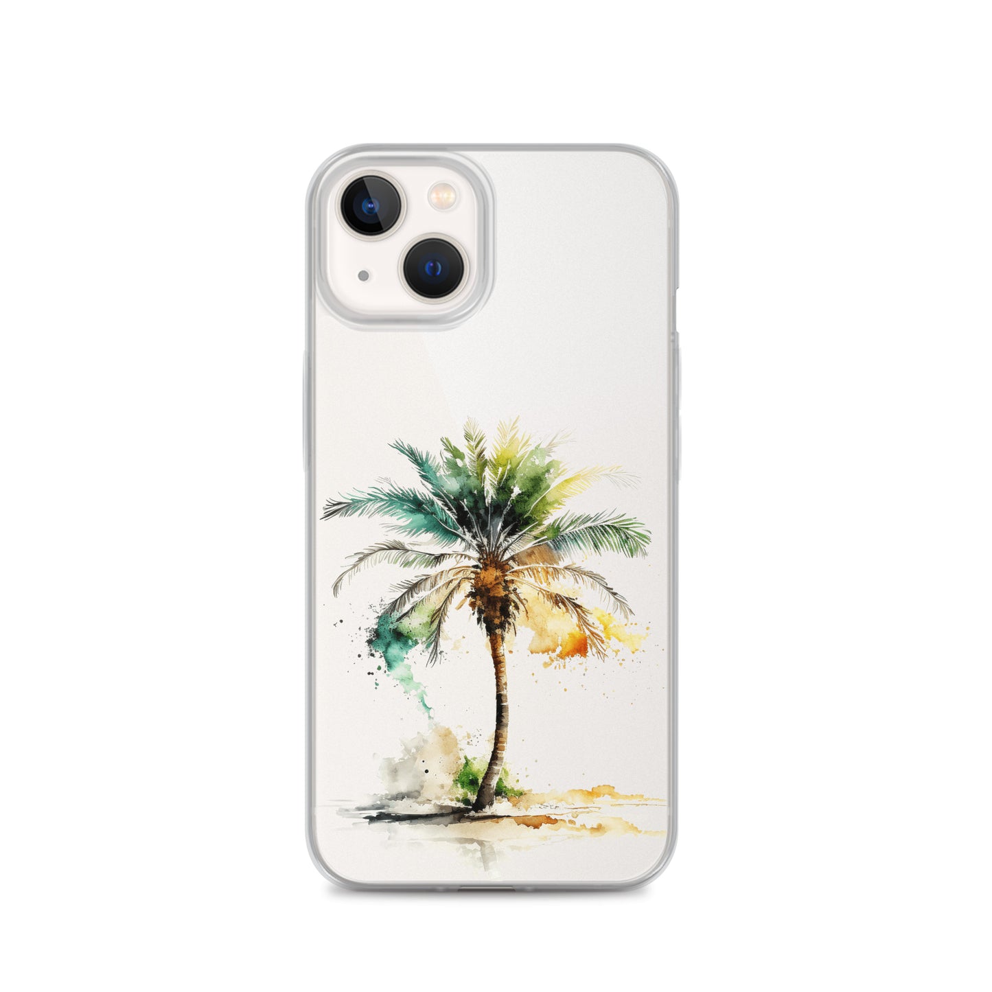 Clear Case for iPhone® Palm Tree