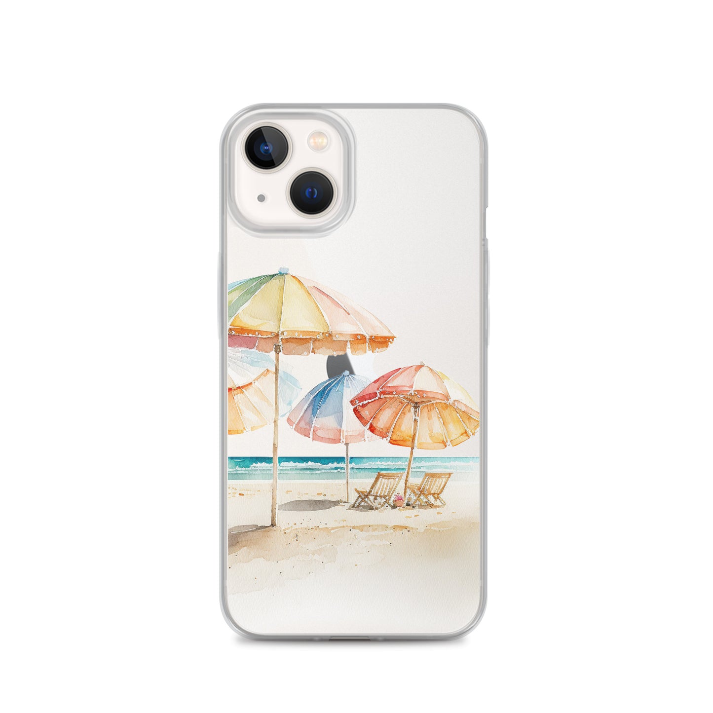 Clear Case for iPhone® Beach Umbrellas