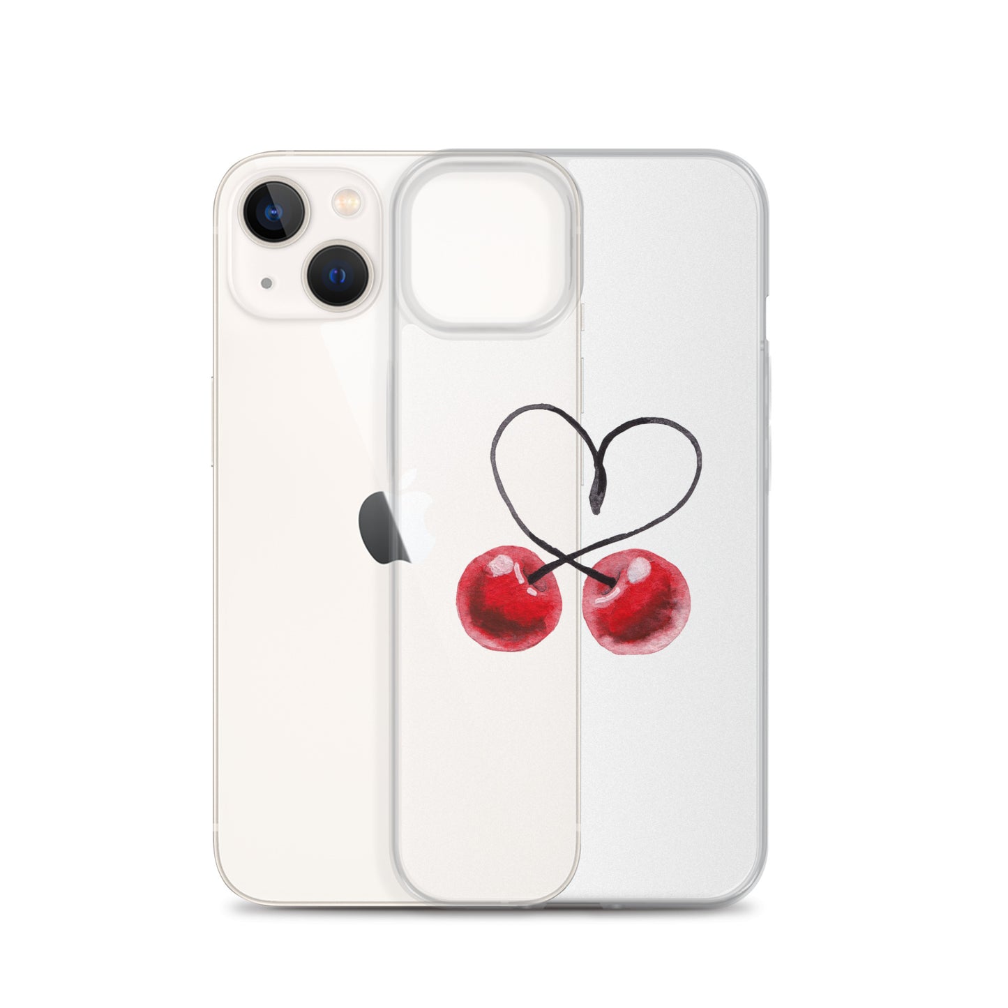 Clear Case for iPhone® Cherry Love