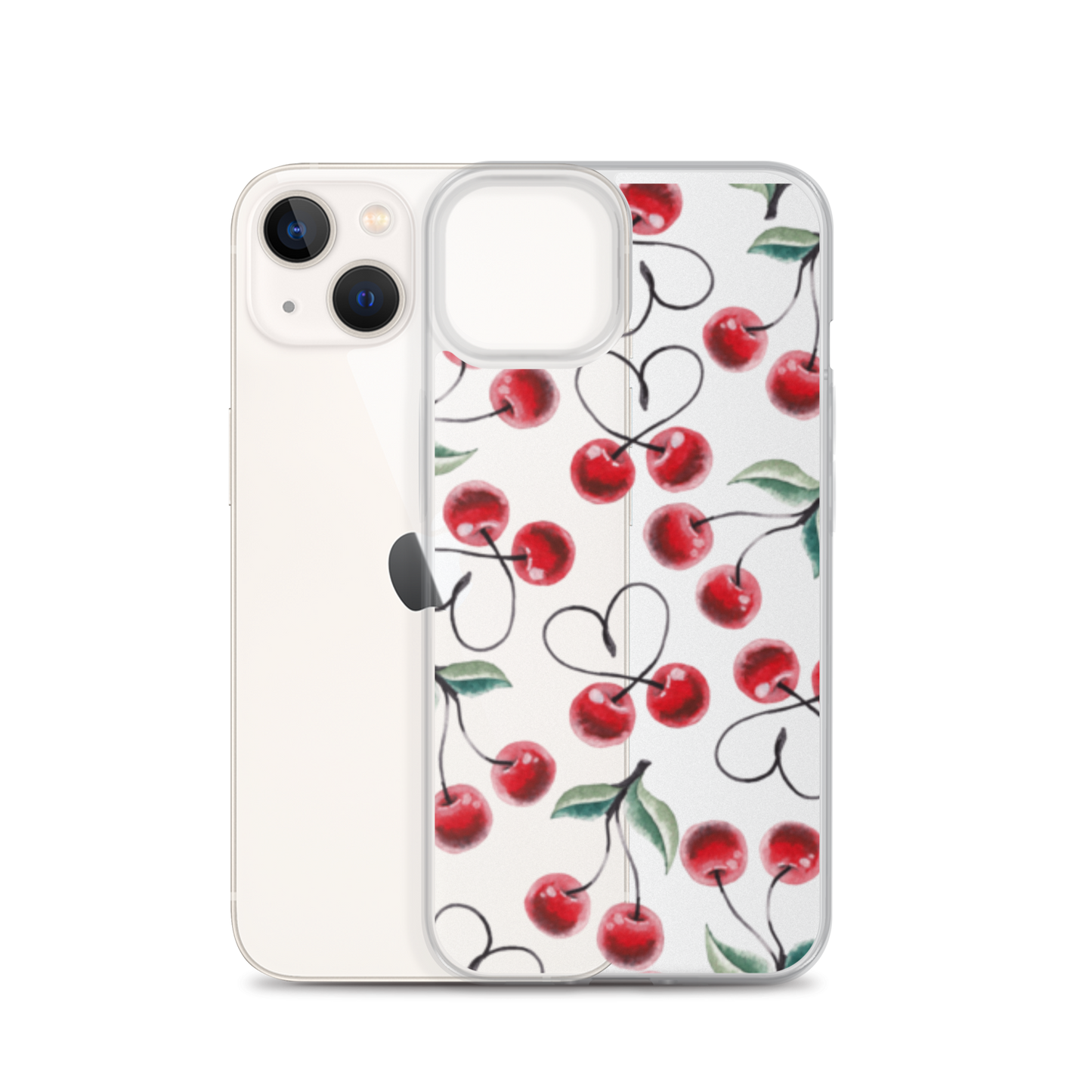 Clear Case for iPhone® Cherry Lots of Love