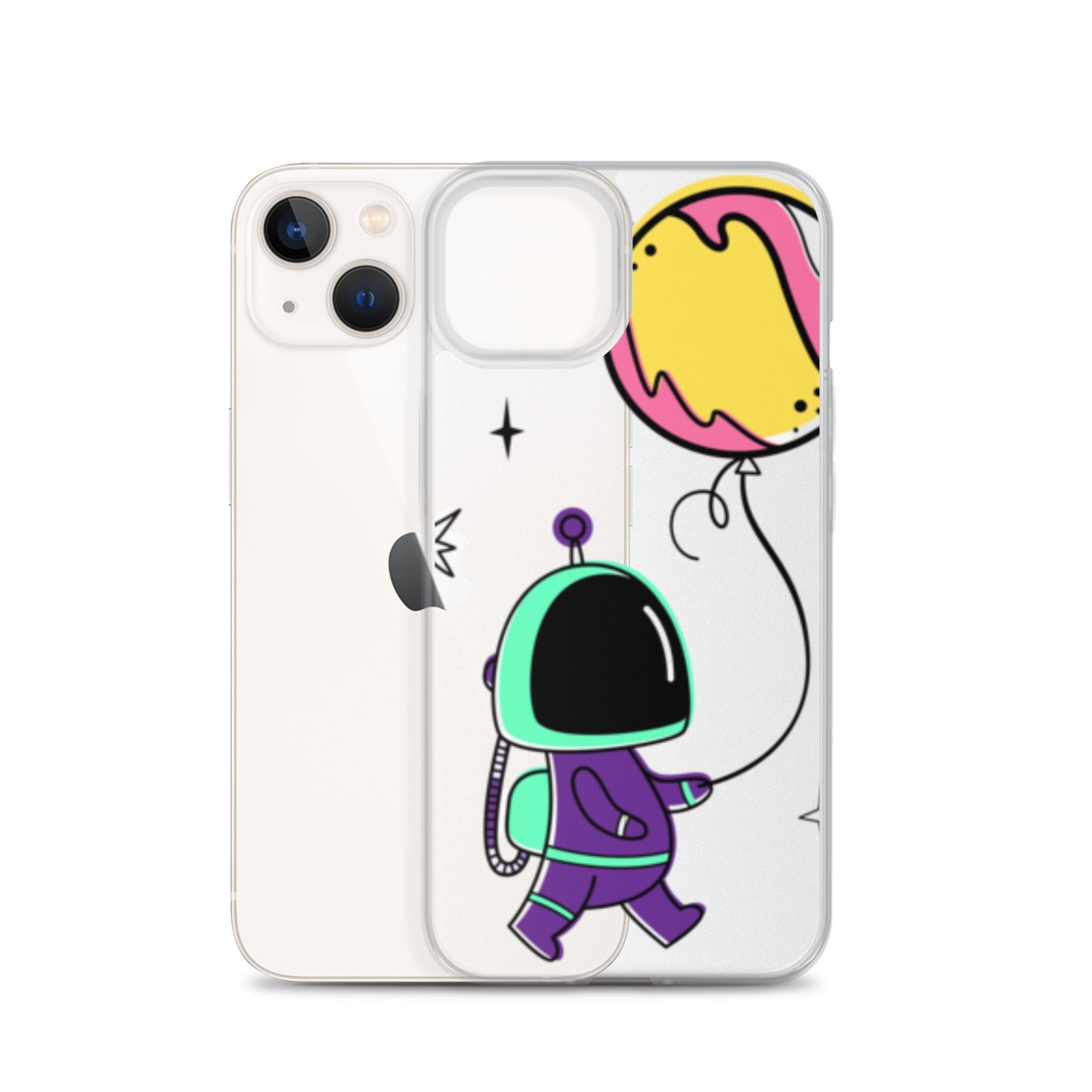 Clear Case for iPhone® Astronaut