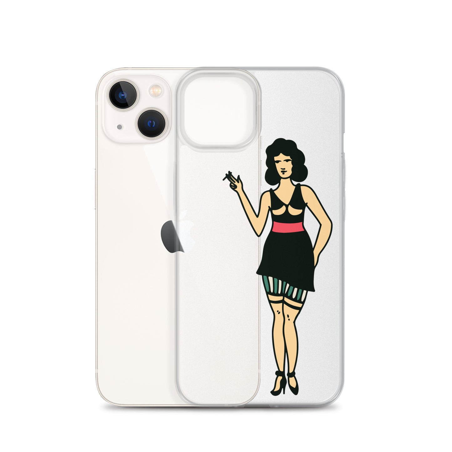 Clear Case for iPhone® Tattoo Woman 2