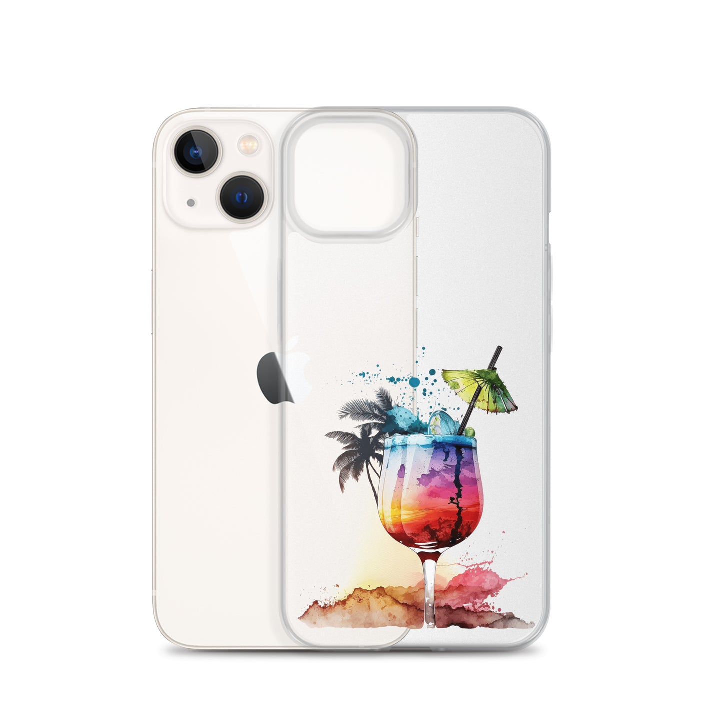 Clear Case for iPhone® Tropical Drink