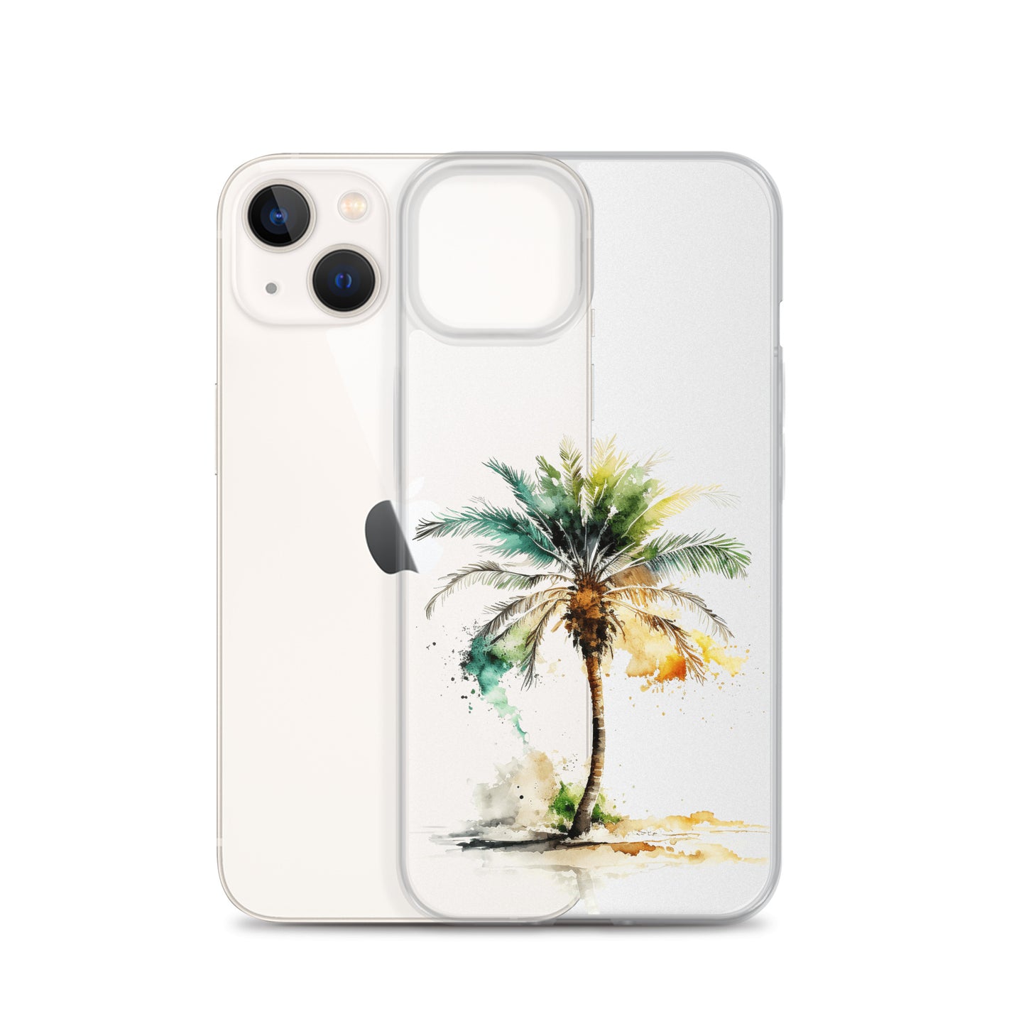 Clear Case for iPhone® Palm Tree