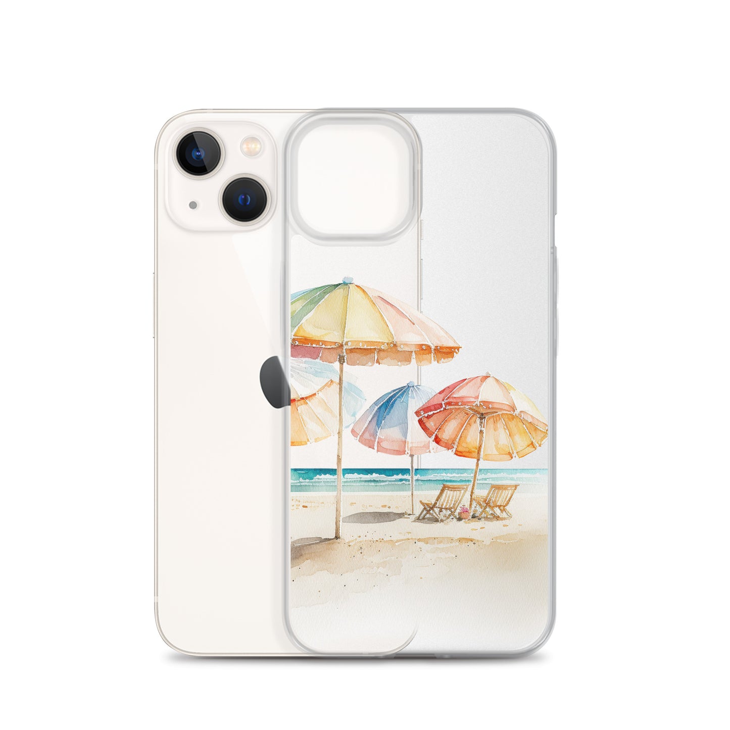 Clear Case for iPhone® Beach Umbrellas