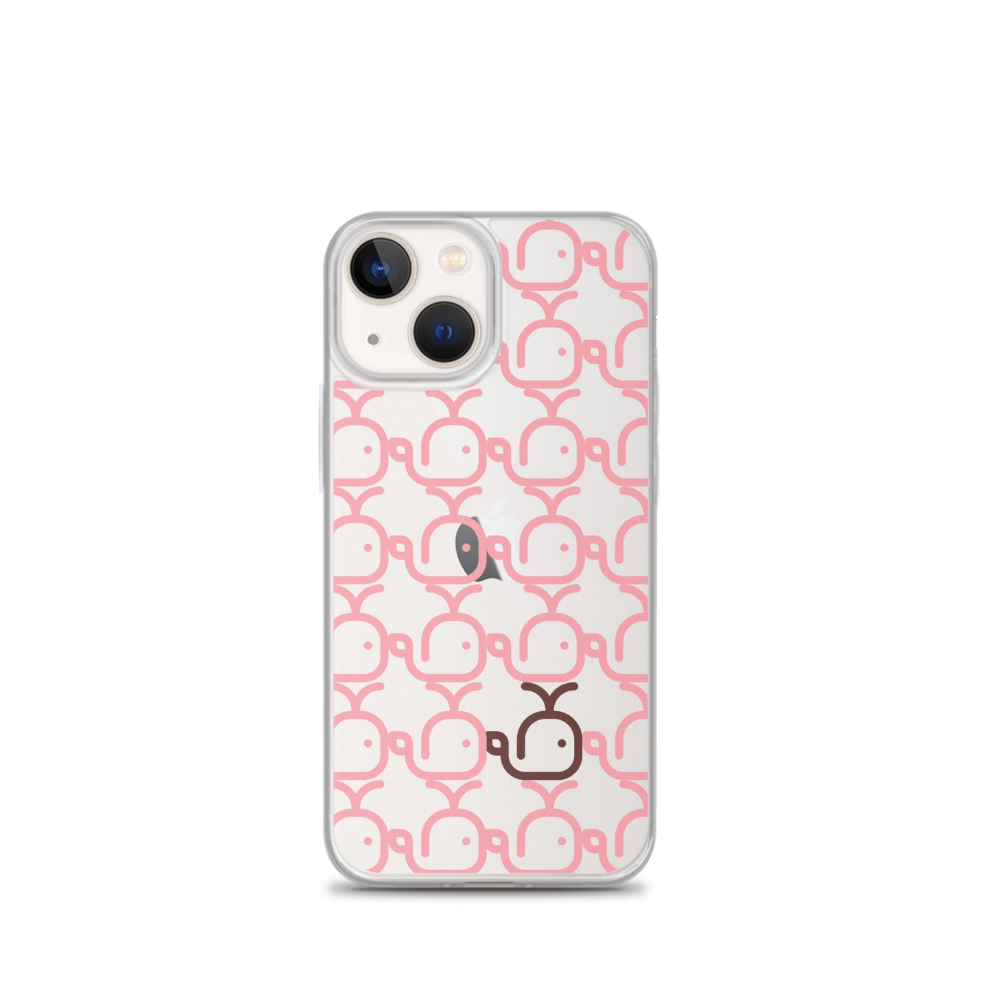 Clear Case for iPhone® Whales Pink