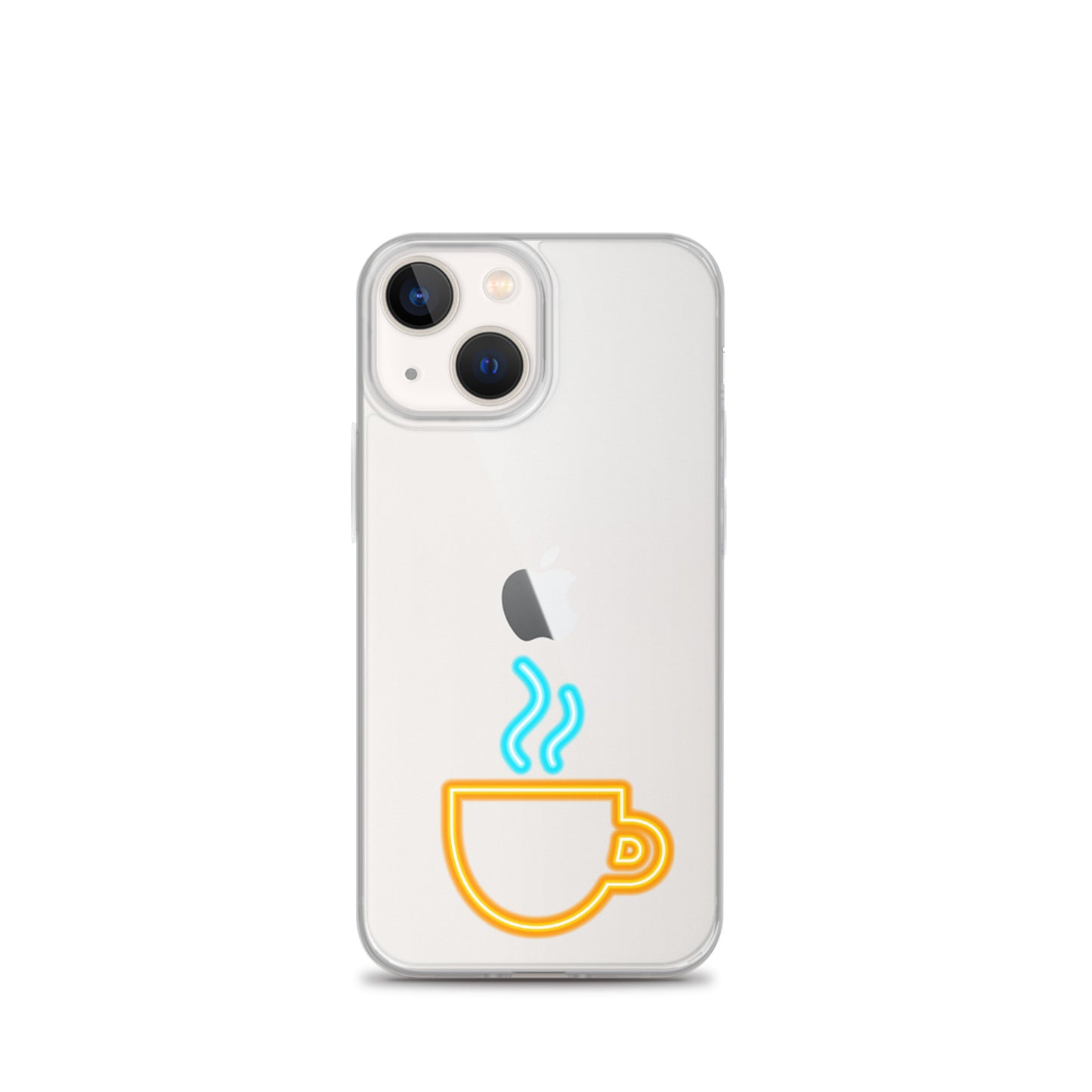 Clear Case for iPhone® Neon Coffee