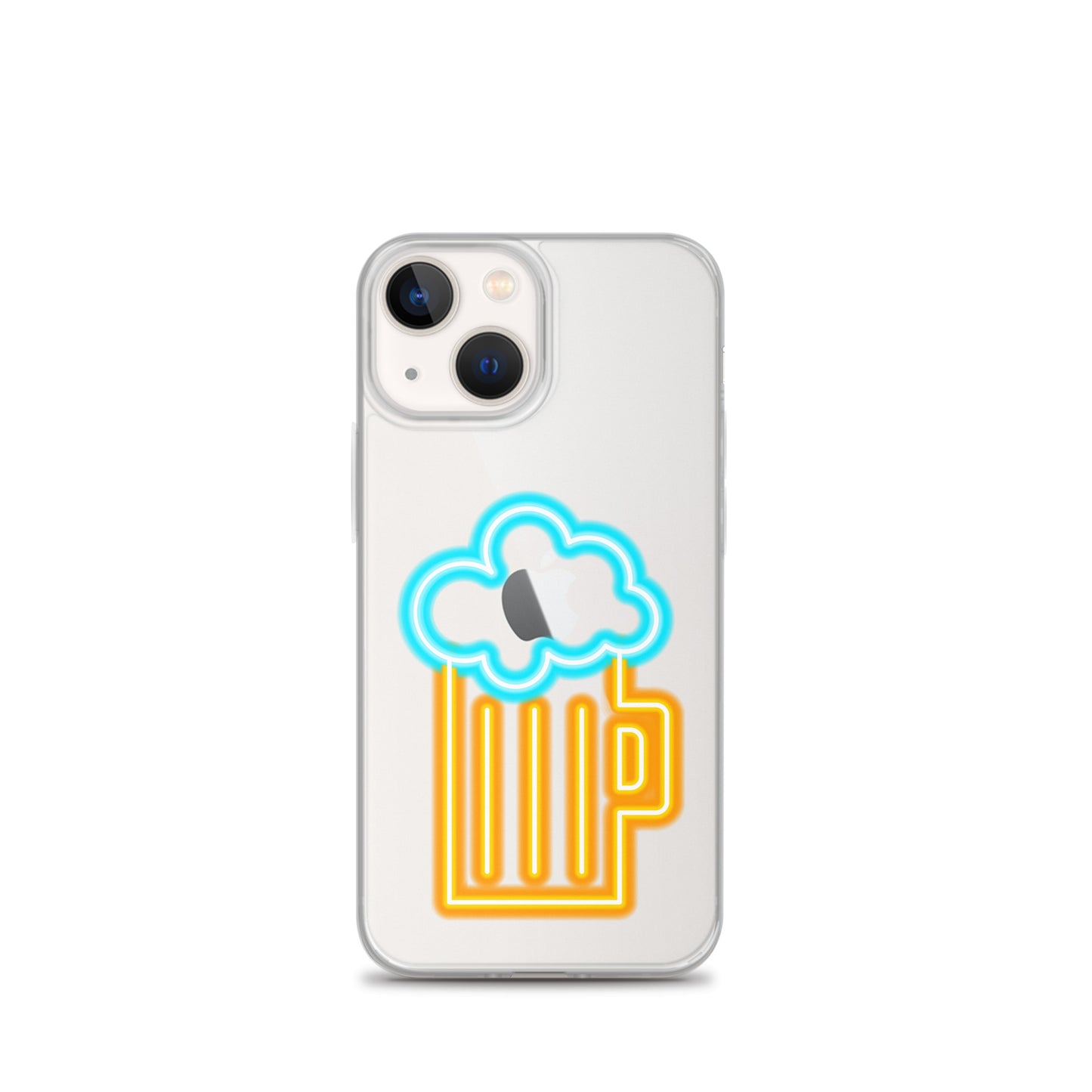 Clear Case for iPhone® Neon Beer