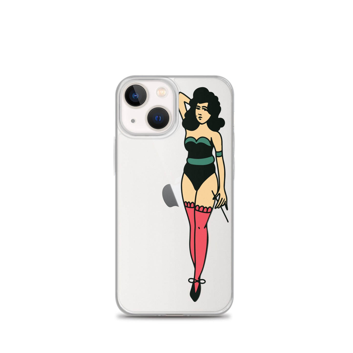 Clear Case for iPhone® Tattoo Lady