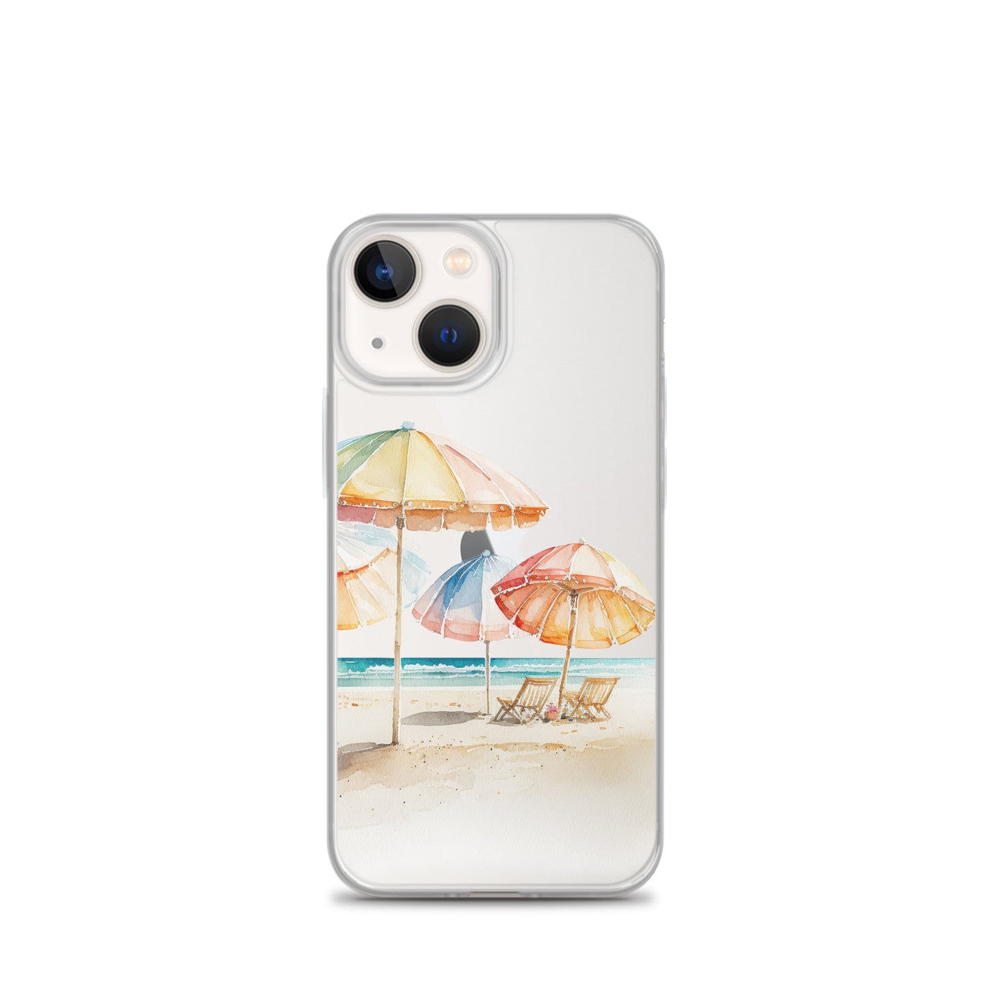 Clear Case for iPhone® Beach Umbrellas